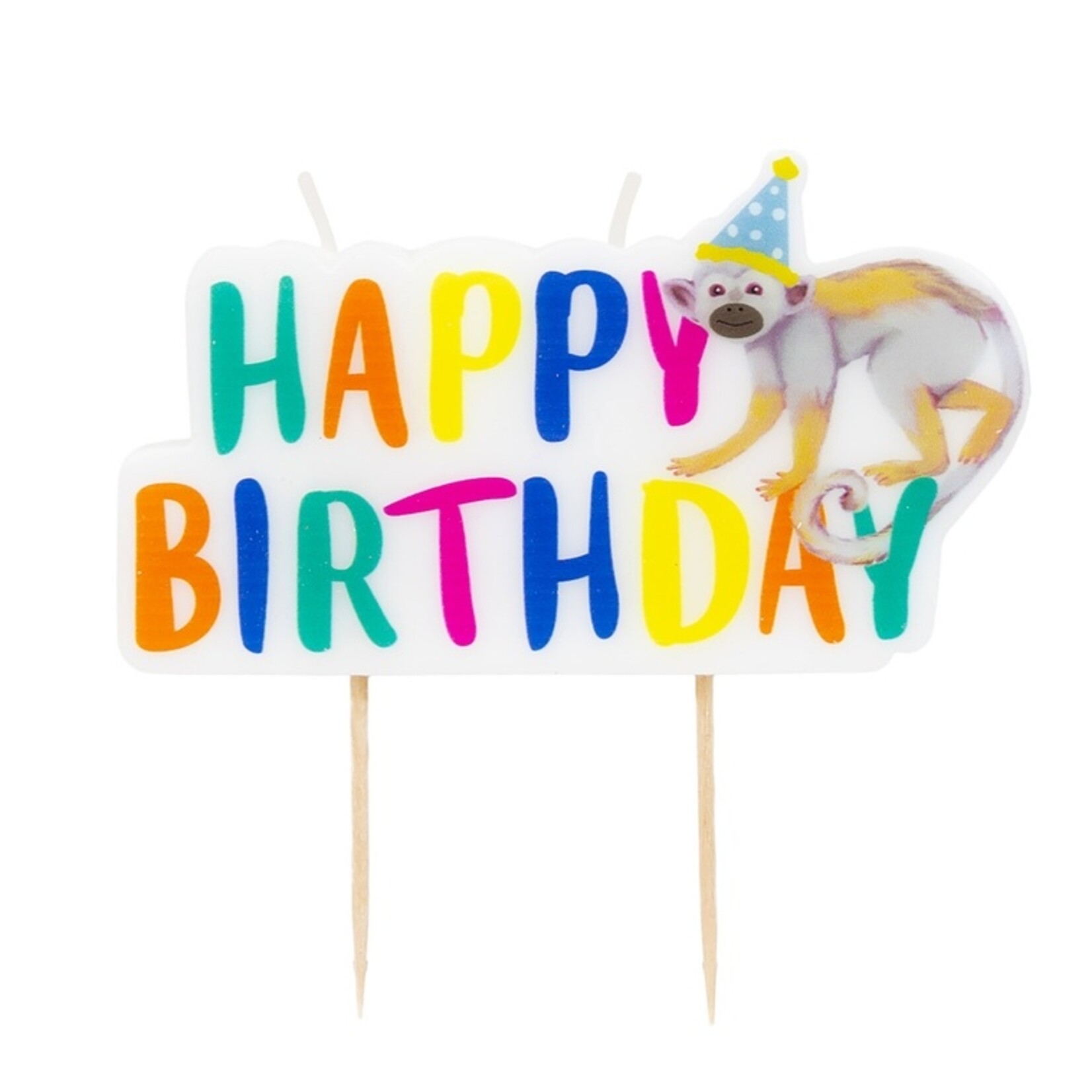 Talking Tables Safari Animal Happy Birthday Candle