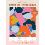 Chronicle Books Mindful Crafts: Geometric Paint by Numbers Kit
