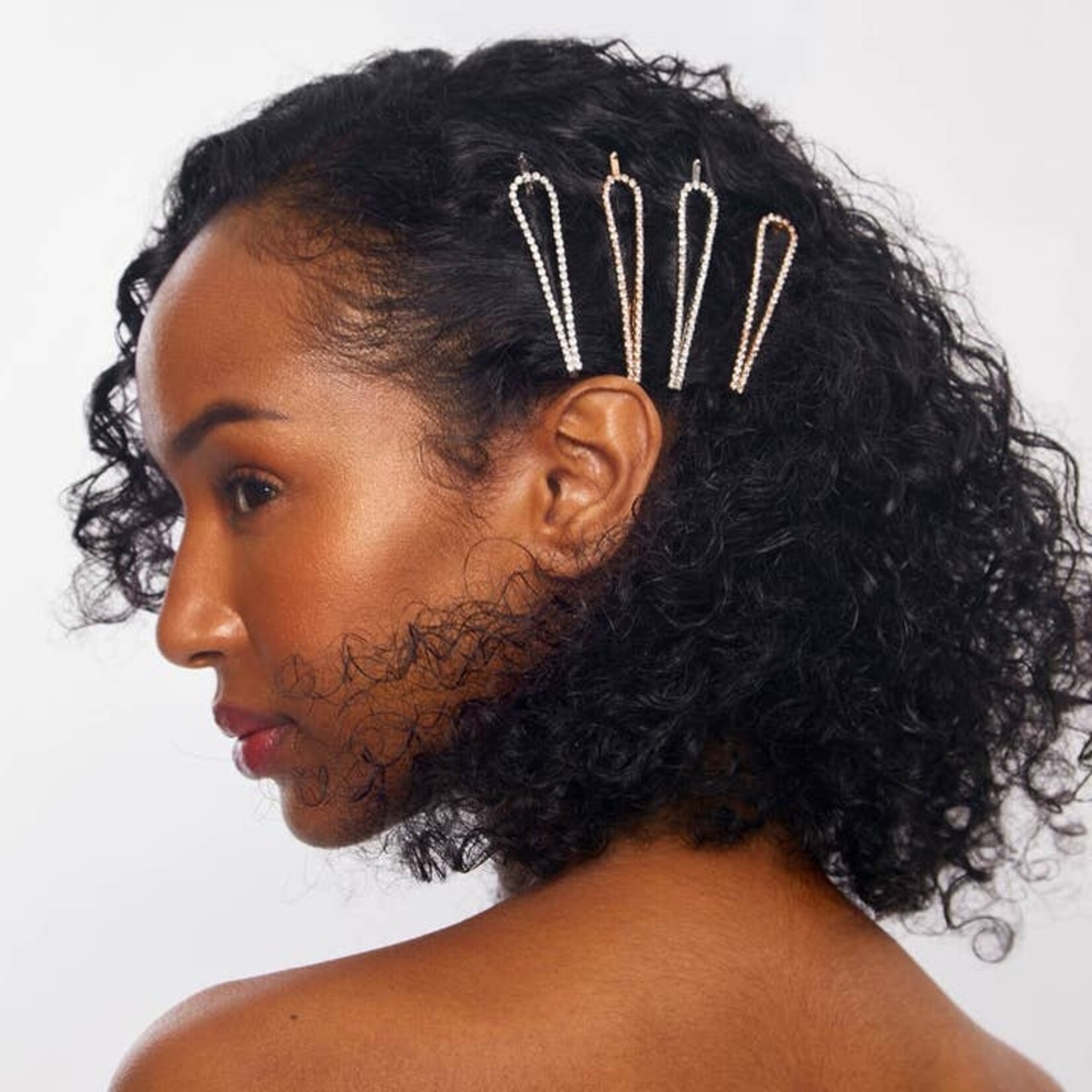 Kitsch Rhinestone Drop Bobby Pins