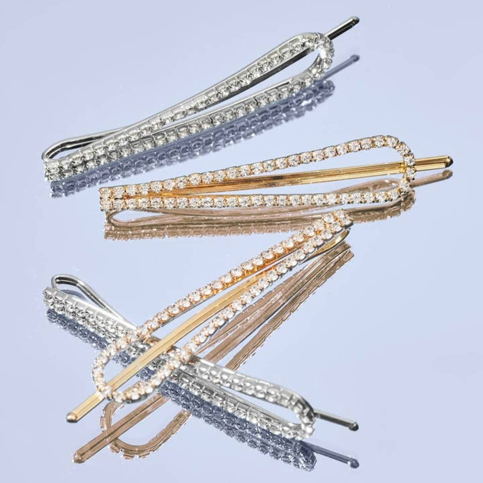 Kitsch Rhinestone Drop Bobby Pins