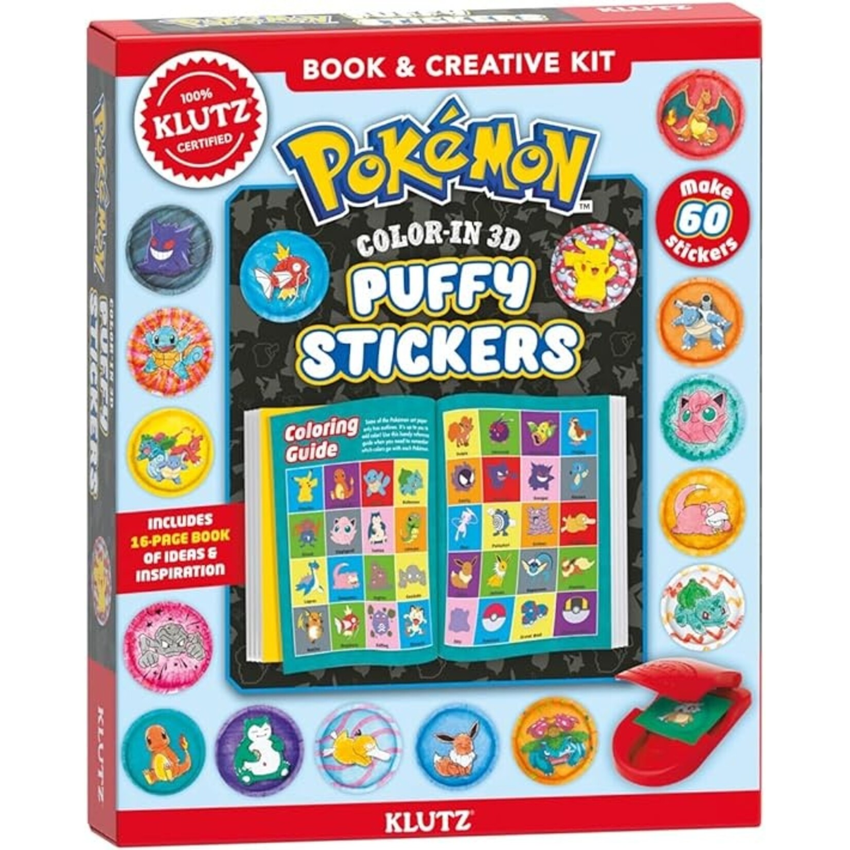 Klutz Pokemon Color in 3D Puffy Stickers