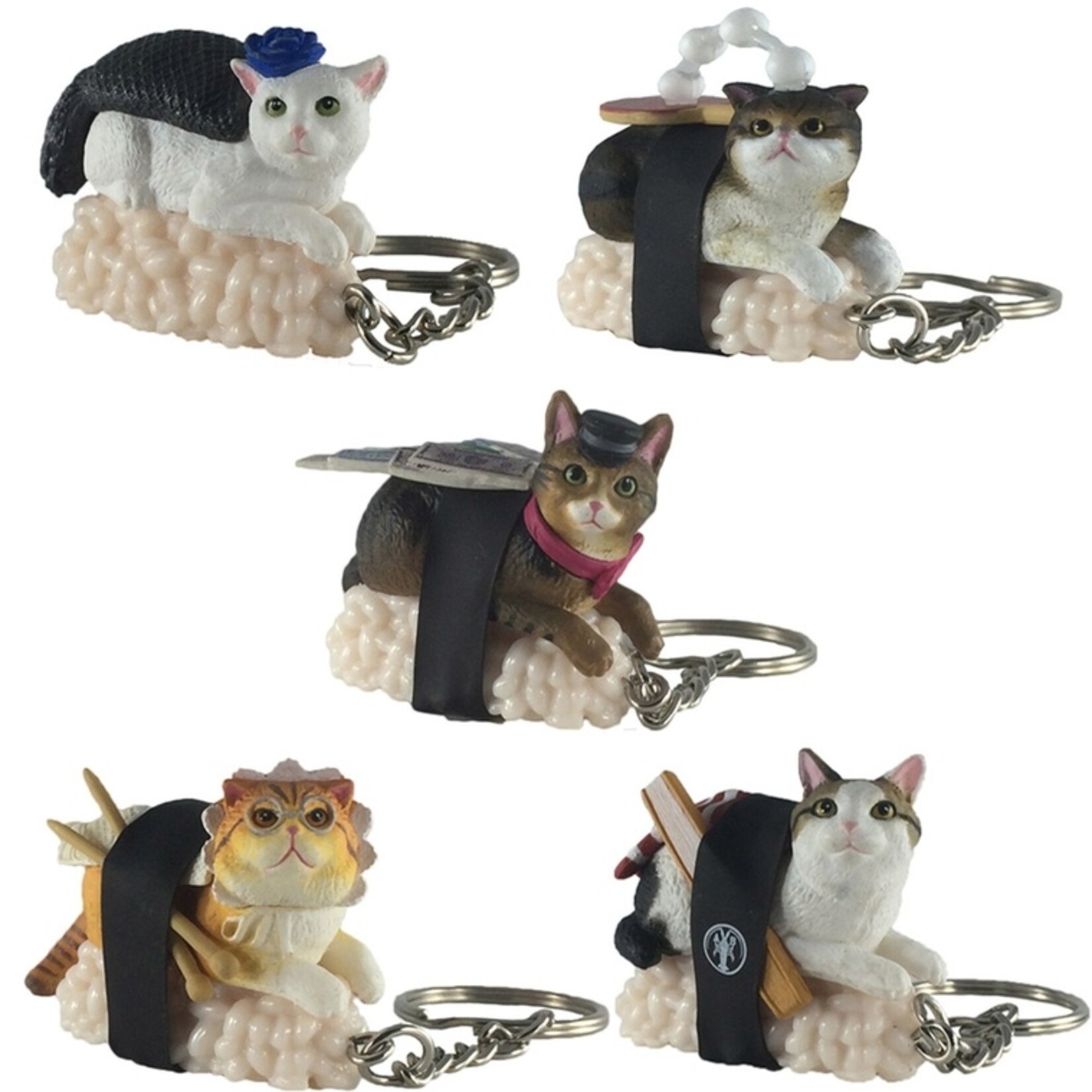 Sushi Cat Keyring V2 Series