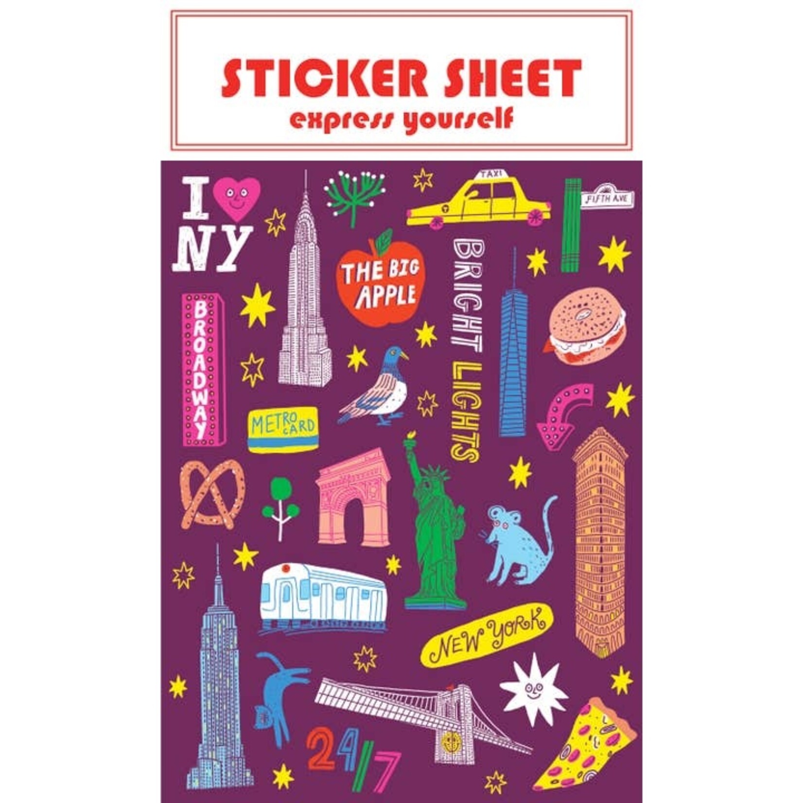 The Found NYC Icons Sticker Sheet