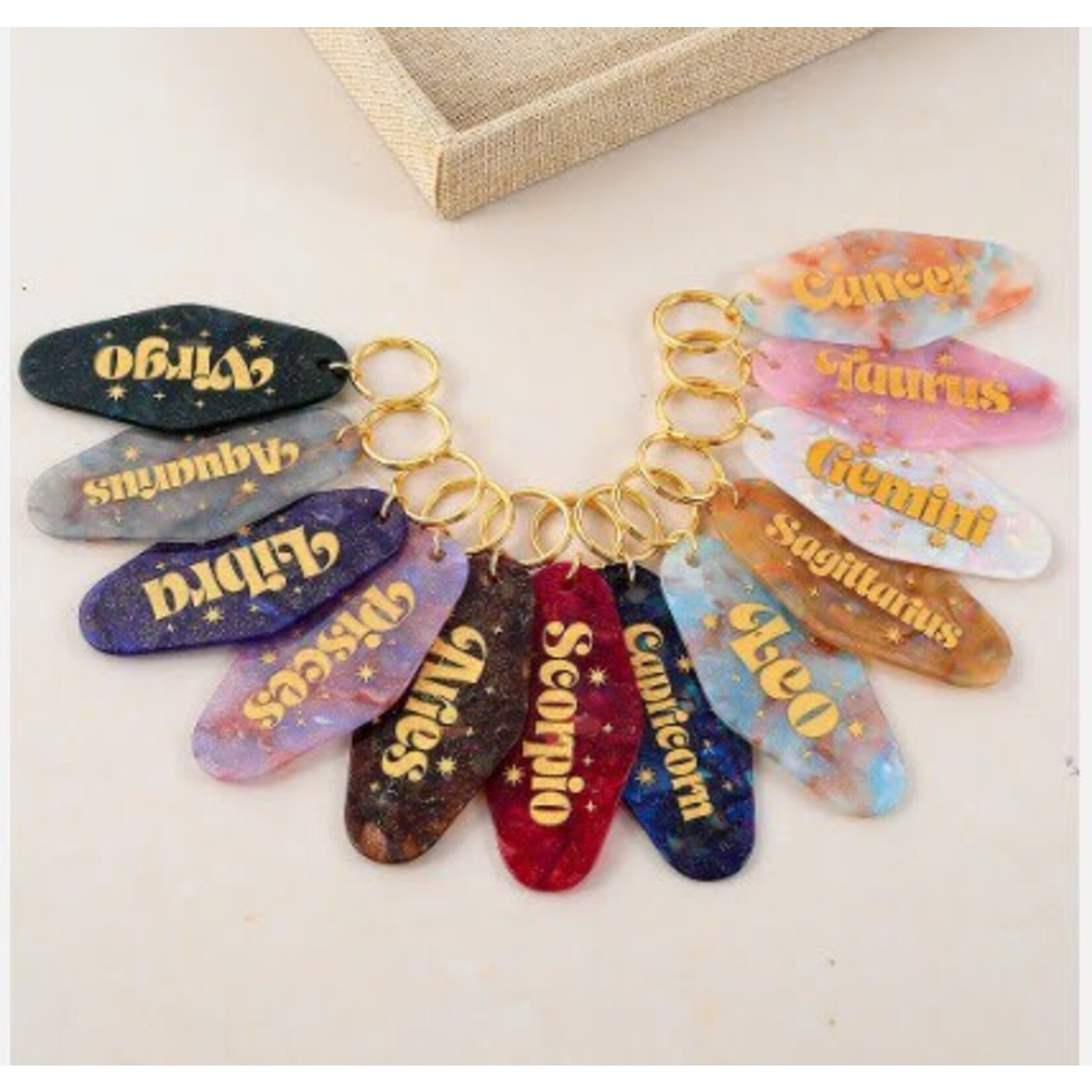 Exit9 Gift Emporium Motel Zodiac Keychain