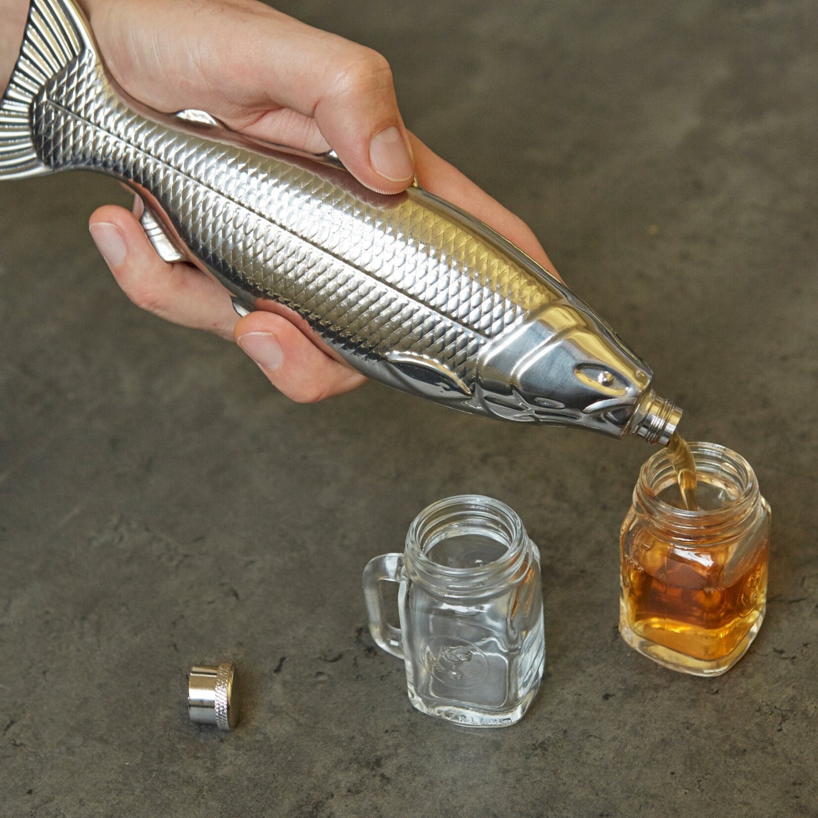 Kikkerland Fish Flask