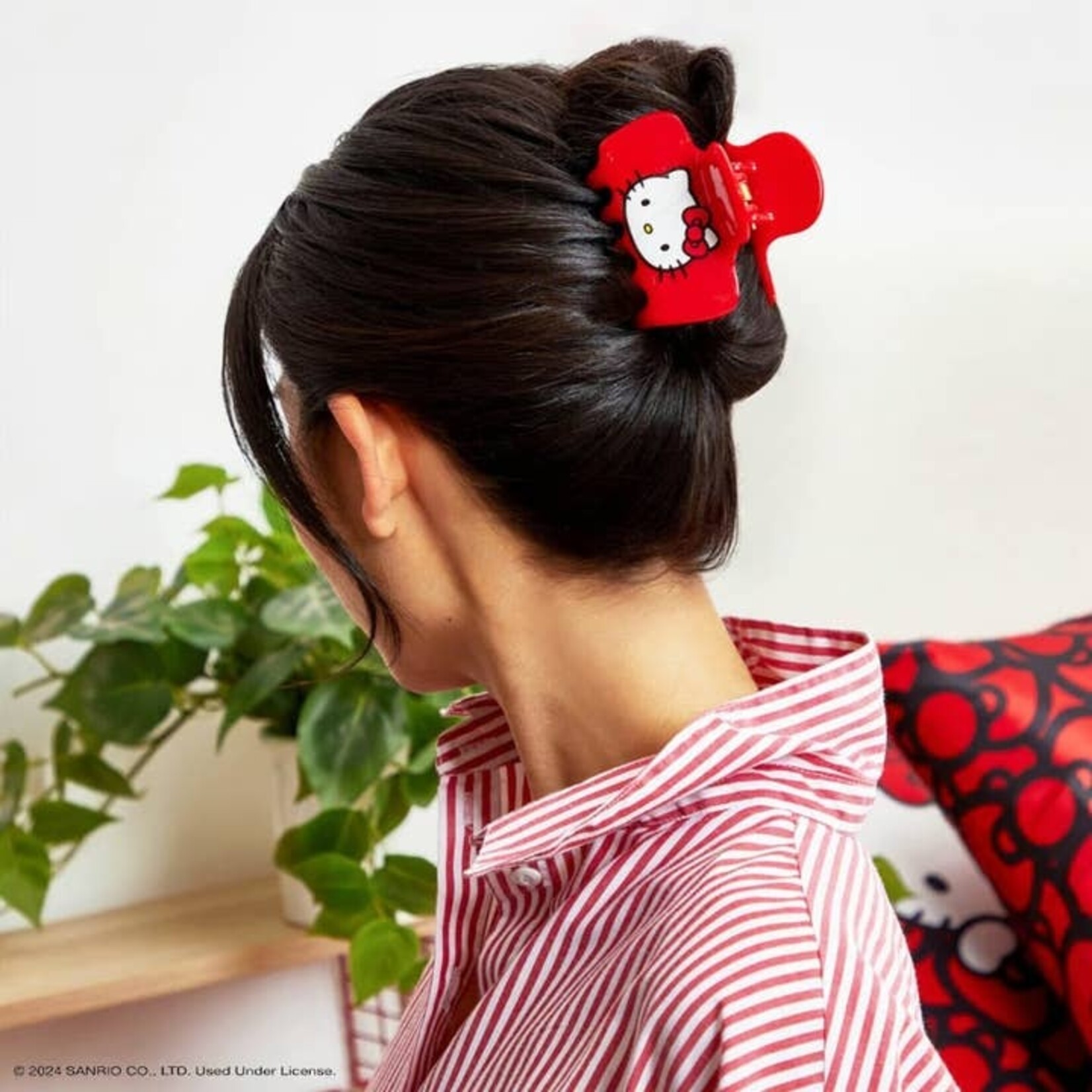 Hello Kitty Red Puffy Claw Clip