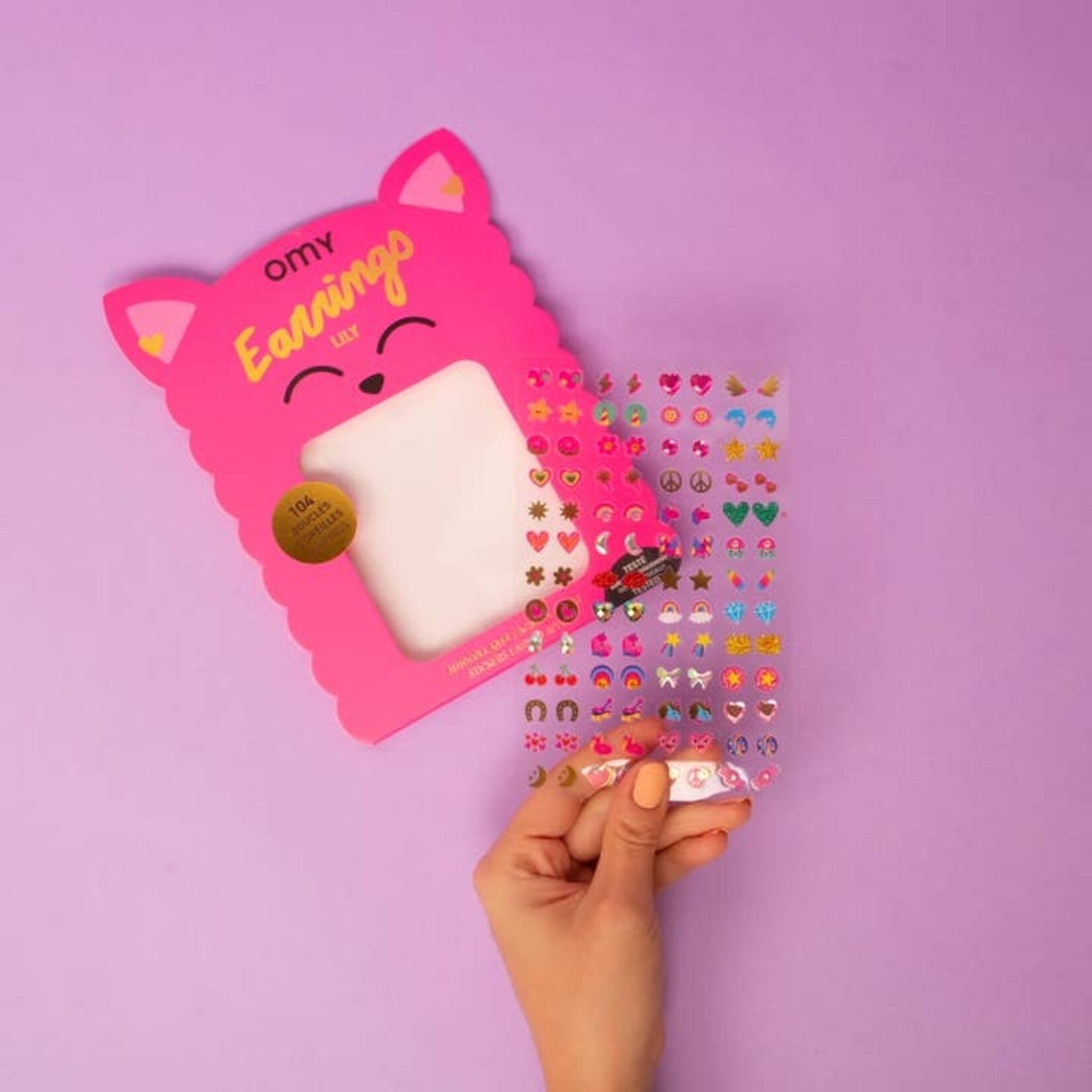 Unicorn OMY Adhesive Earrings