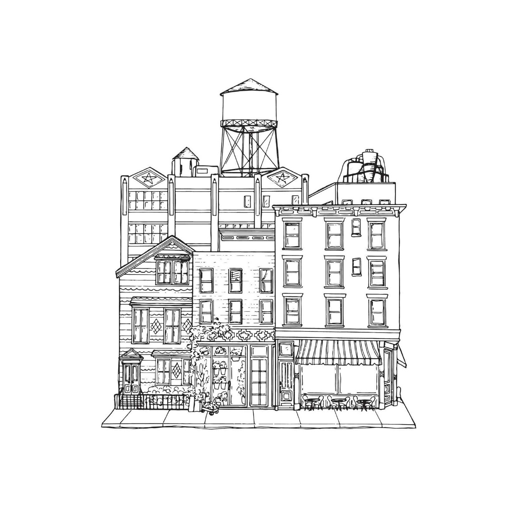 Simon and Schuster Brooklyn Bound: A Coloring Book