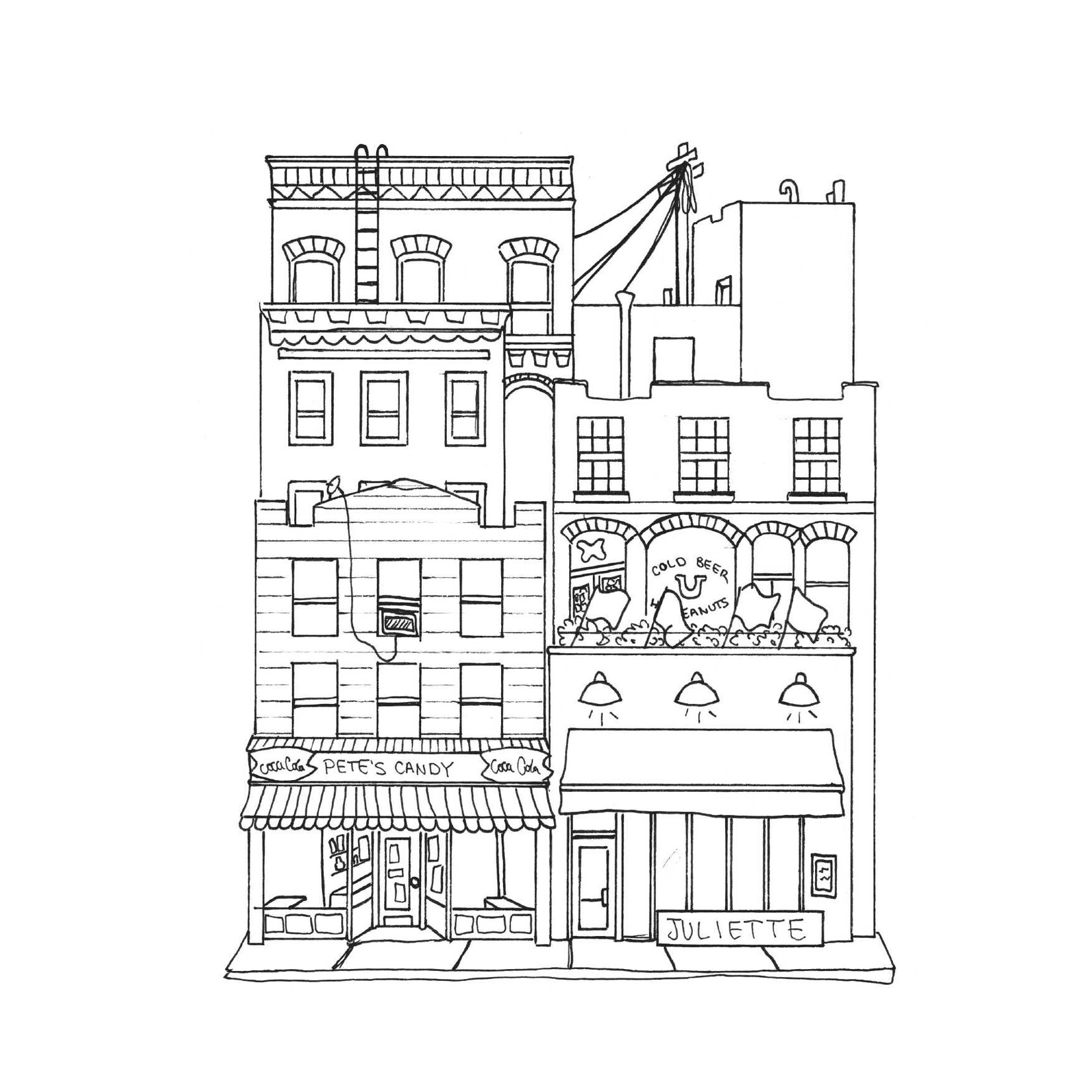 Simon and Schuster Brooklyn Bound: A Coloring Book