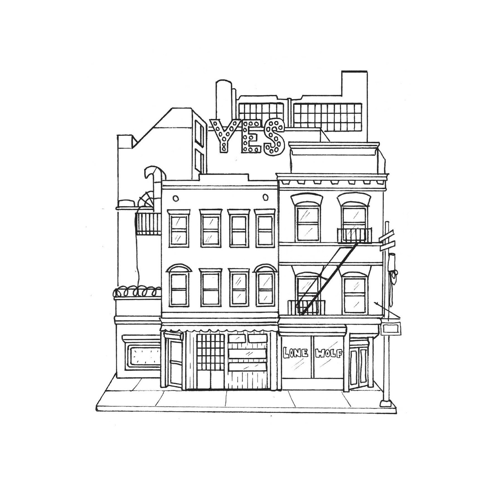 Simon and Schuster Brooklyn Bound: A Coloring Book