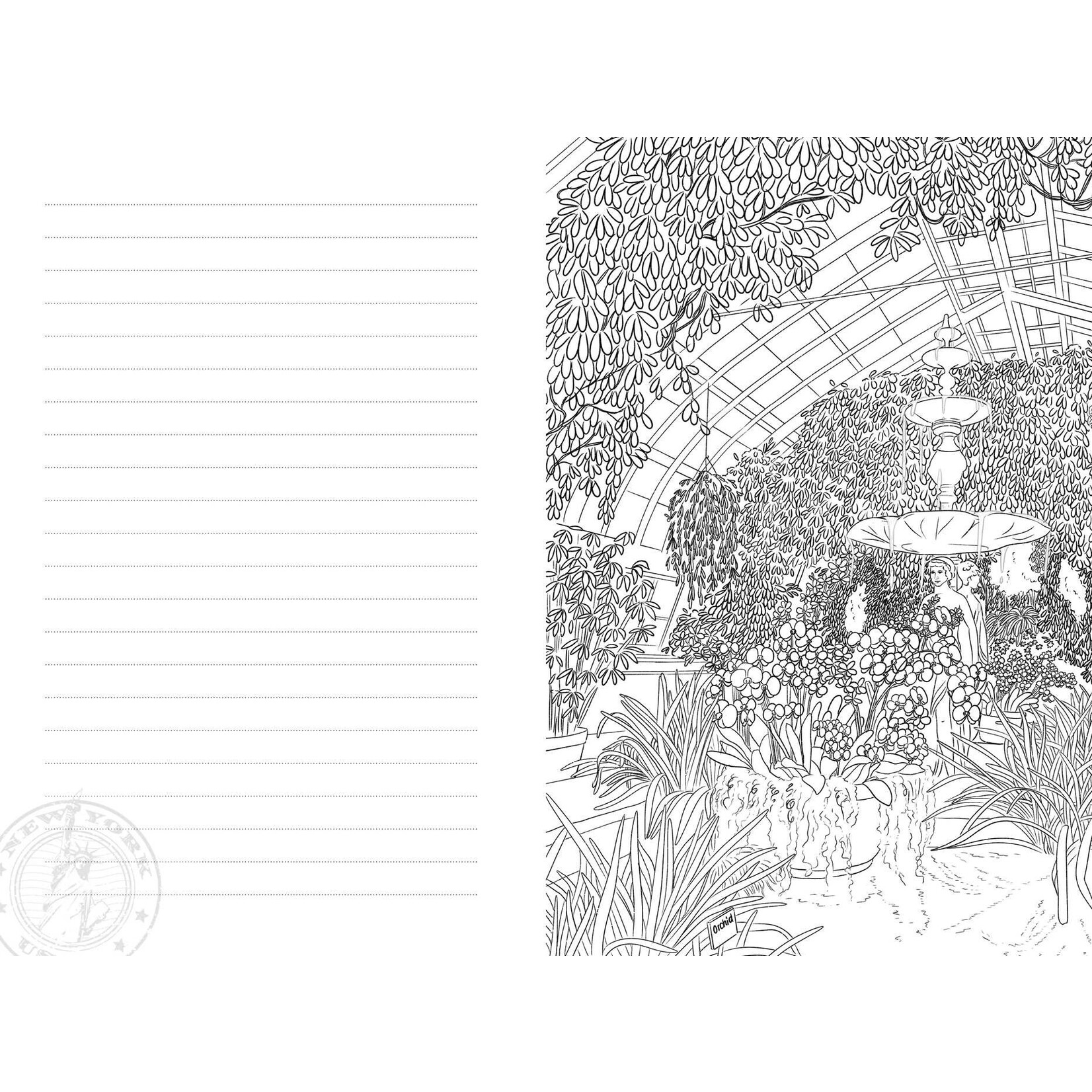 New York City : Color Your Own Travel Journal