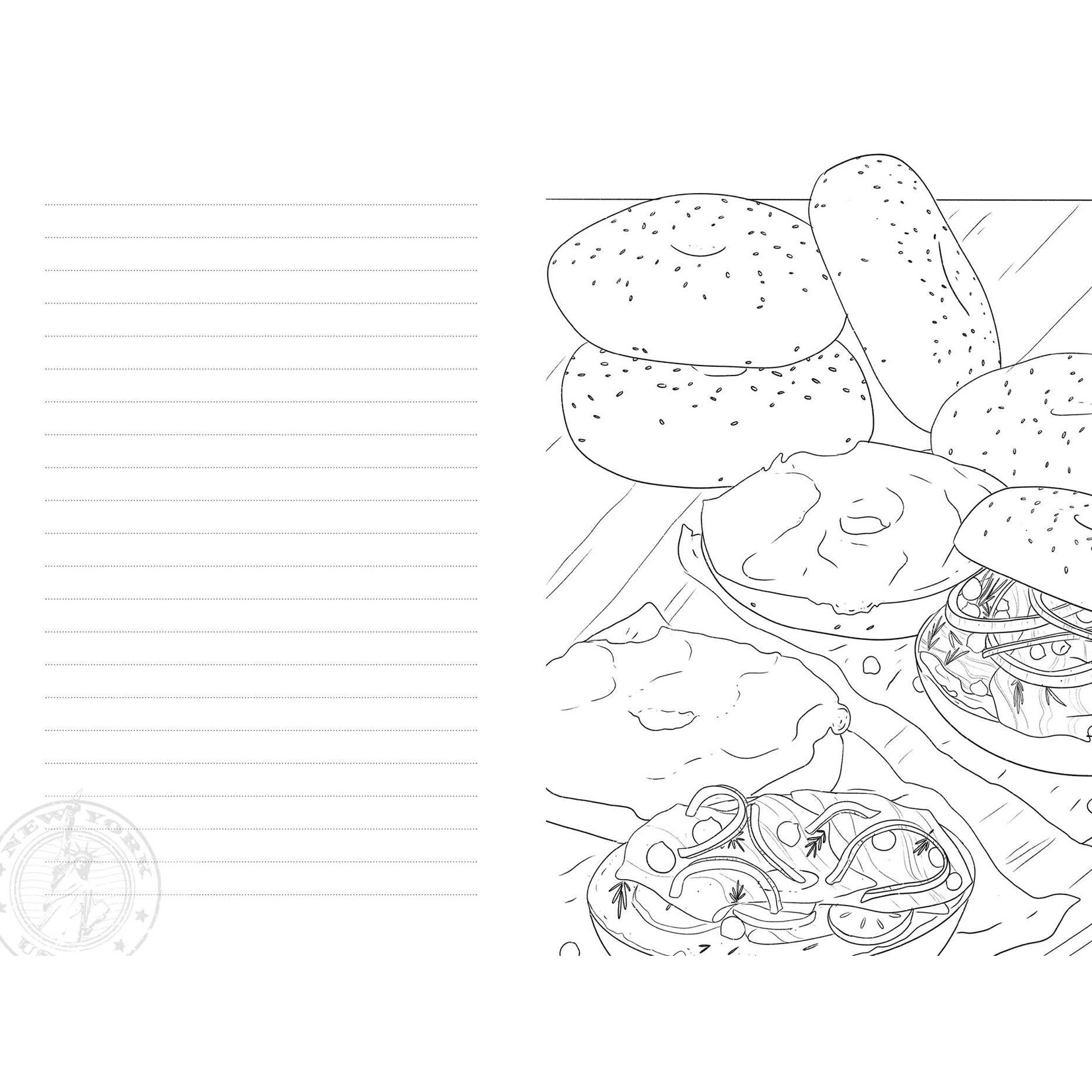 New York City : Color Your Own Travel Journal