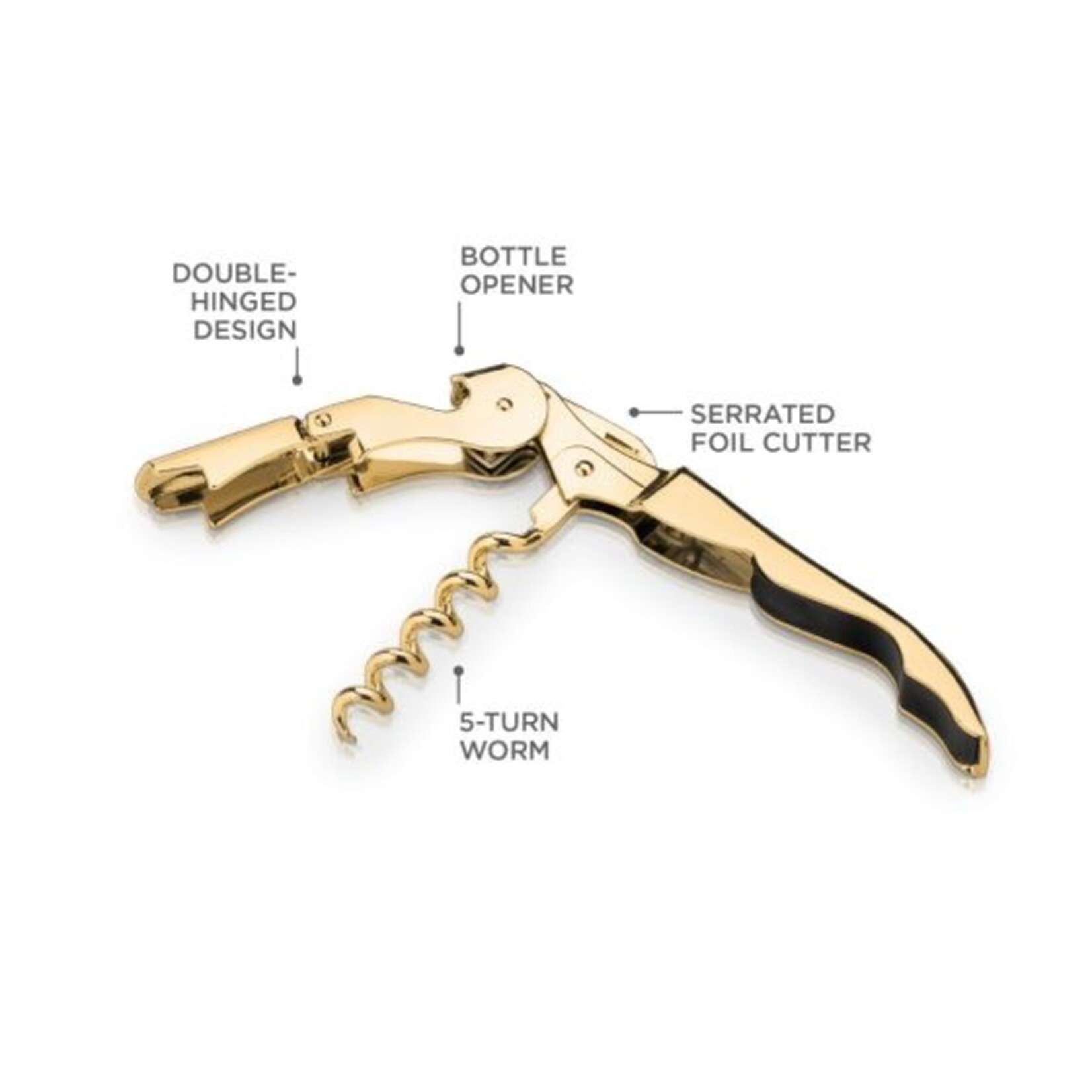 True Fabrications Gold Plated Corkscrew