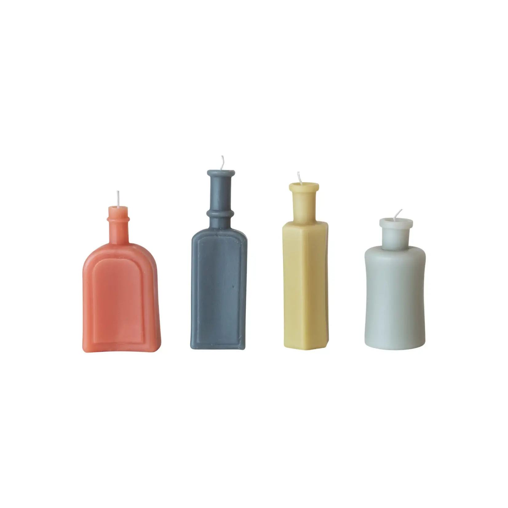 Vintage Bottle Candles Set