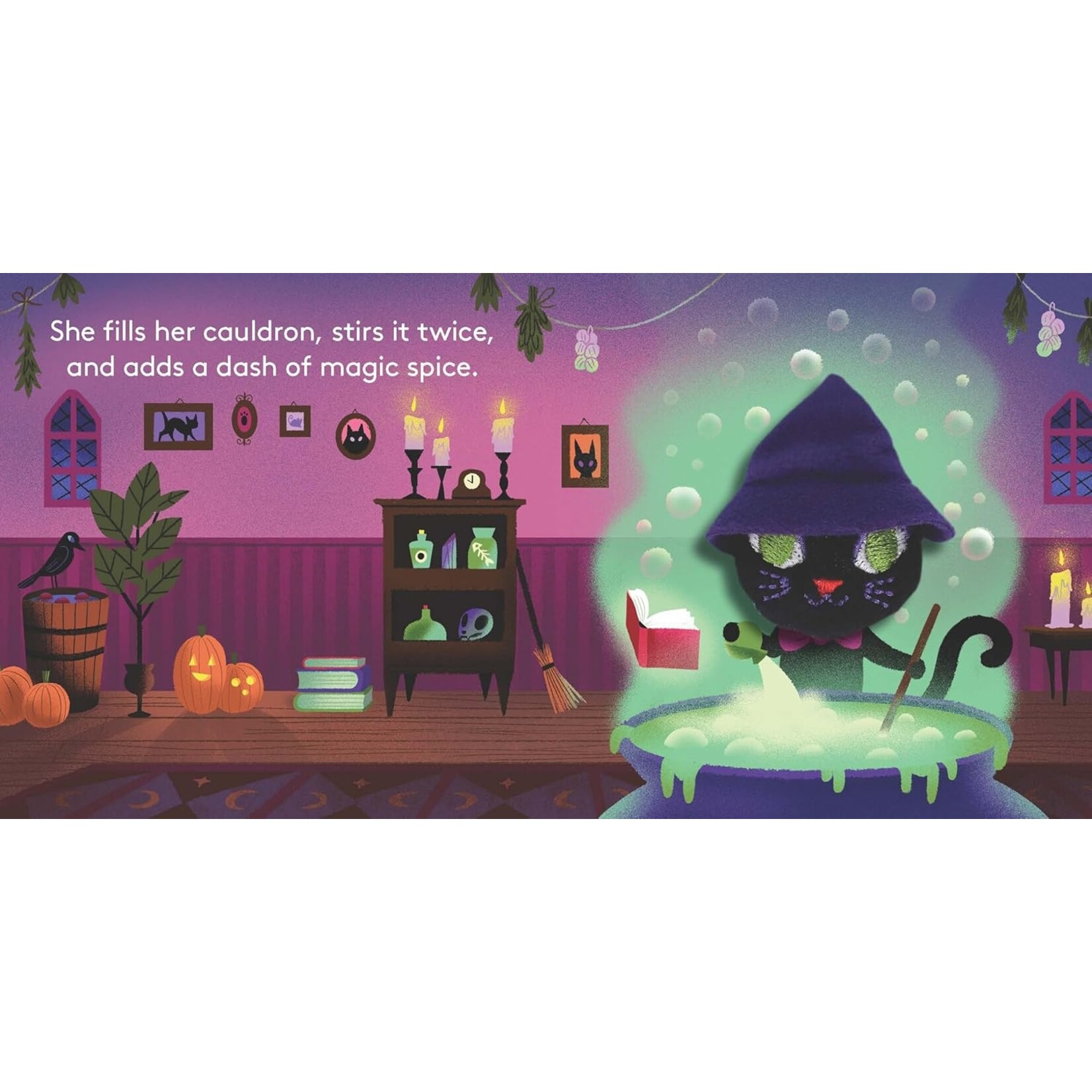 Chronicle Books Finger Puppet Book: Little Witch Cat