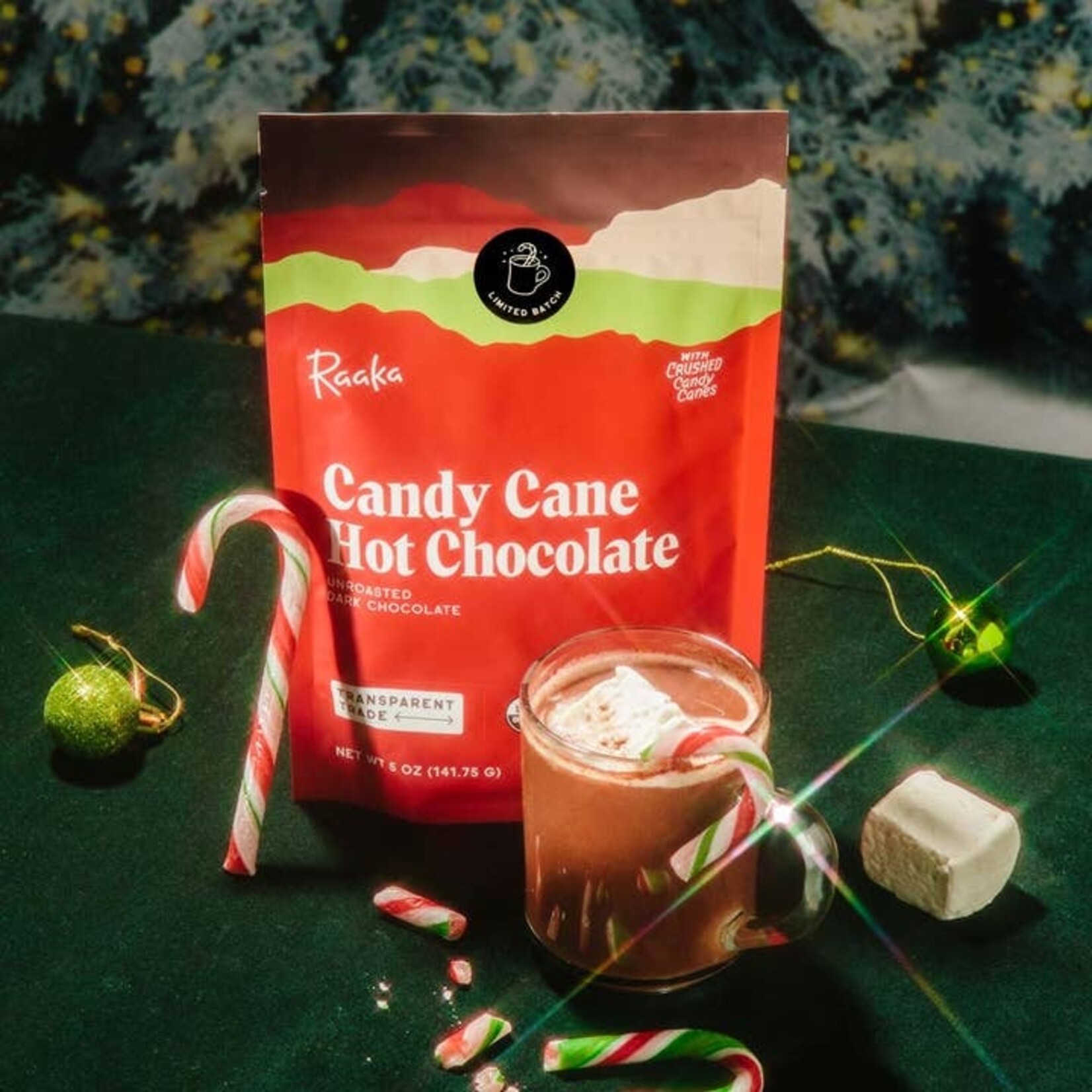 Raaka Candy Cane Hot Chocolate