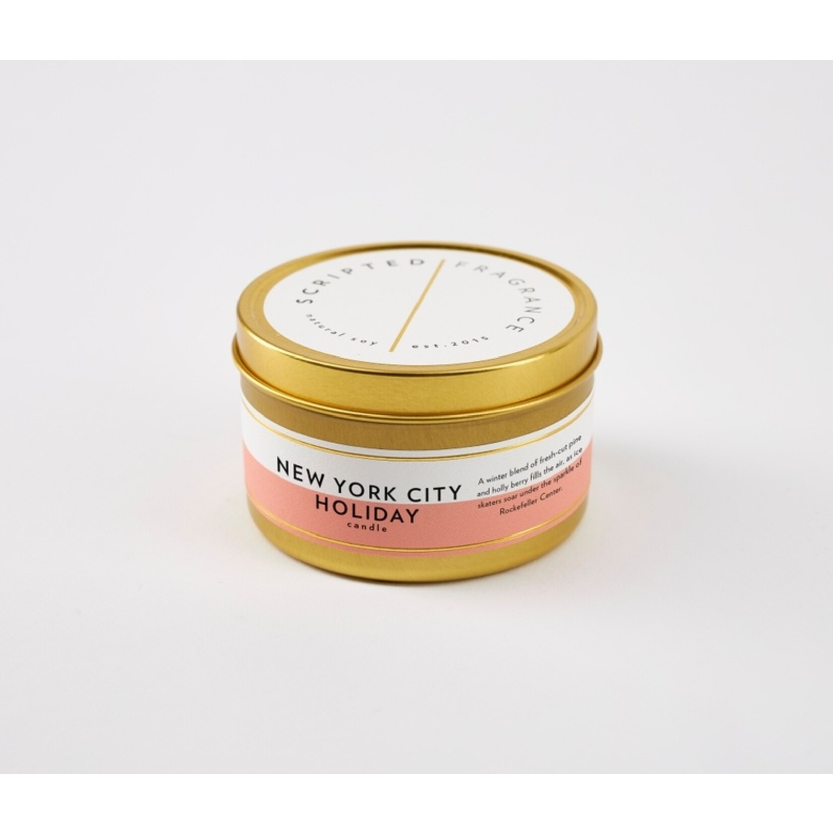 NYC Holiday Gold Tin Candle