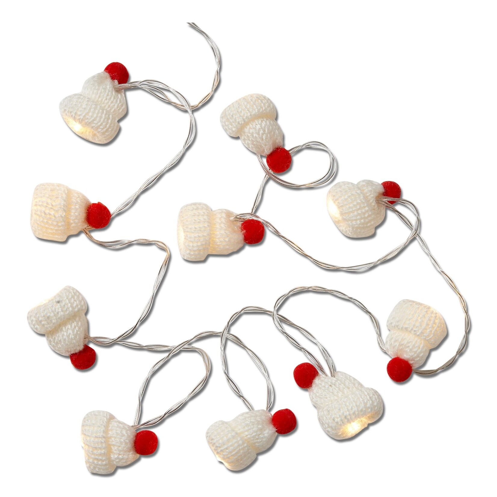 Tag Knit Hat String Lights