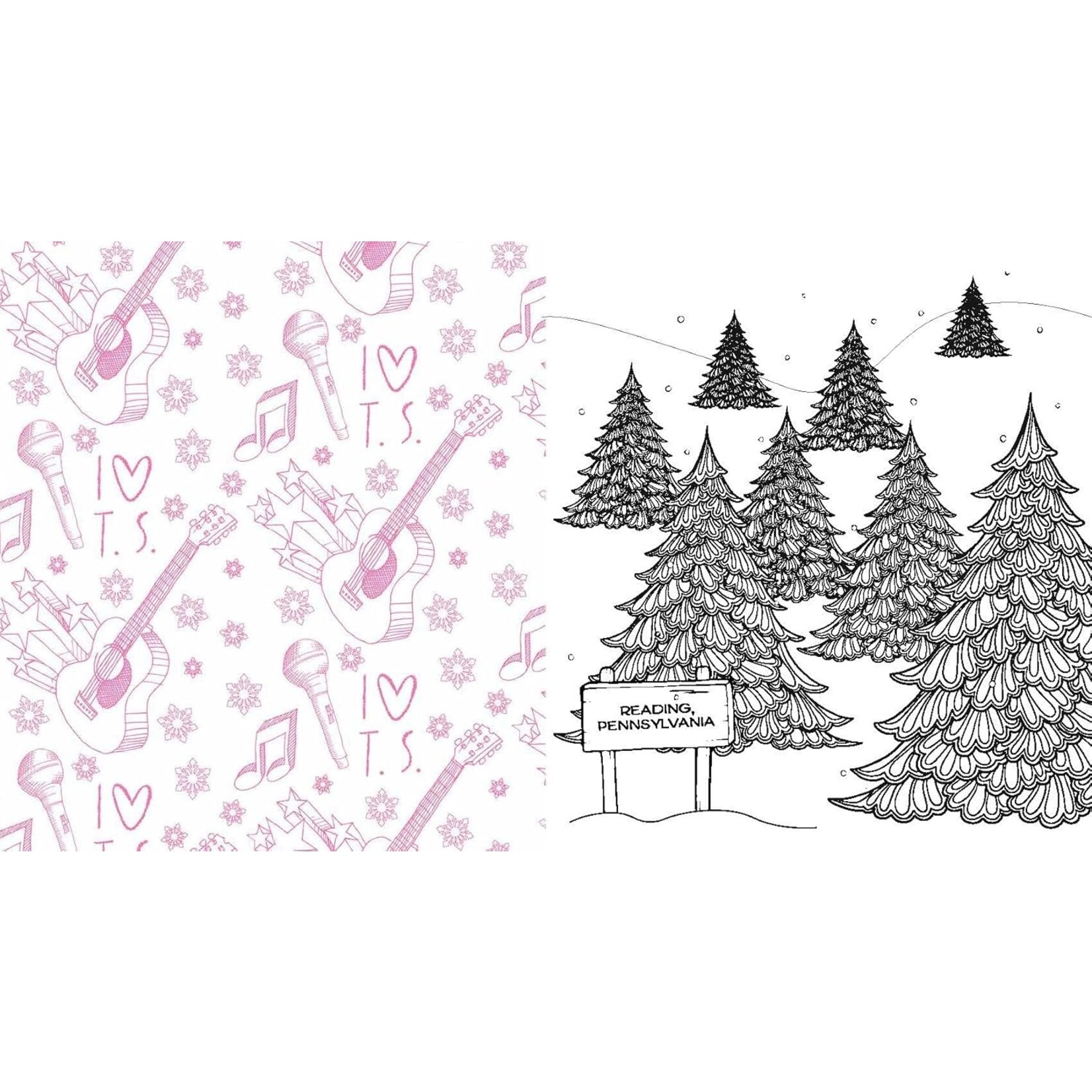 Unofficial Taylor Swift Christmas Coloring Book