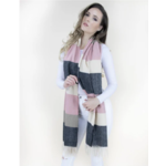 Original USA Vibrant Lines Scarf in Black/Pink