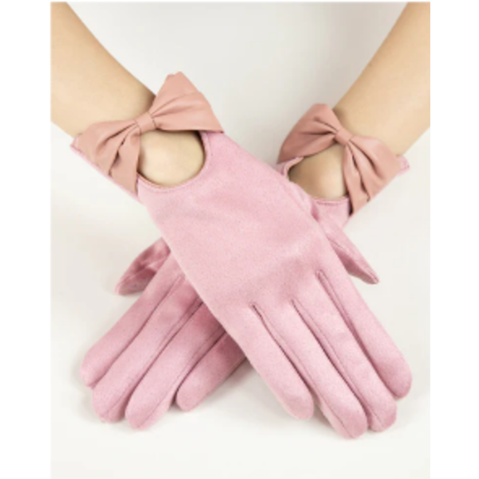 Bow Leatherette Glove Collection