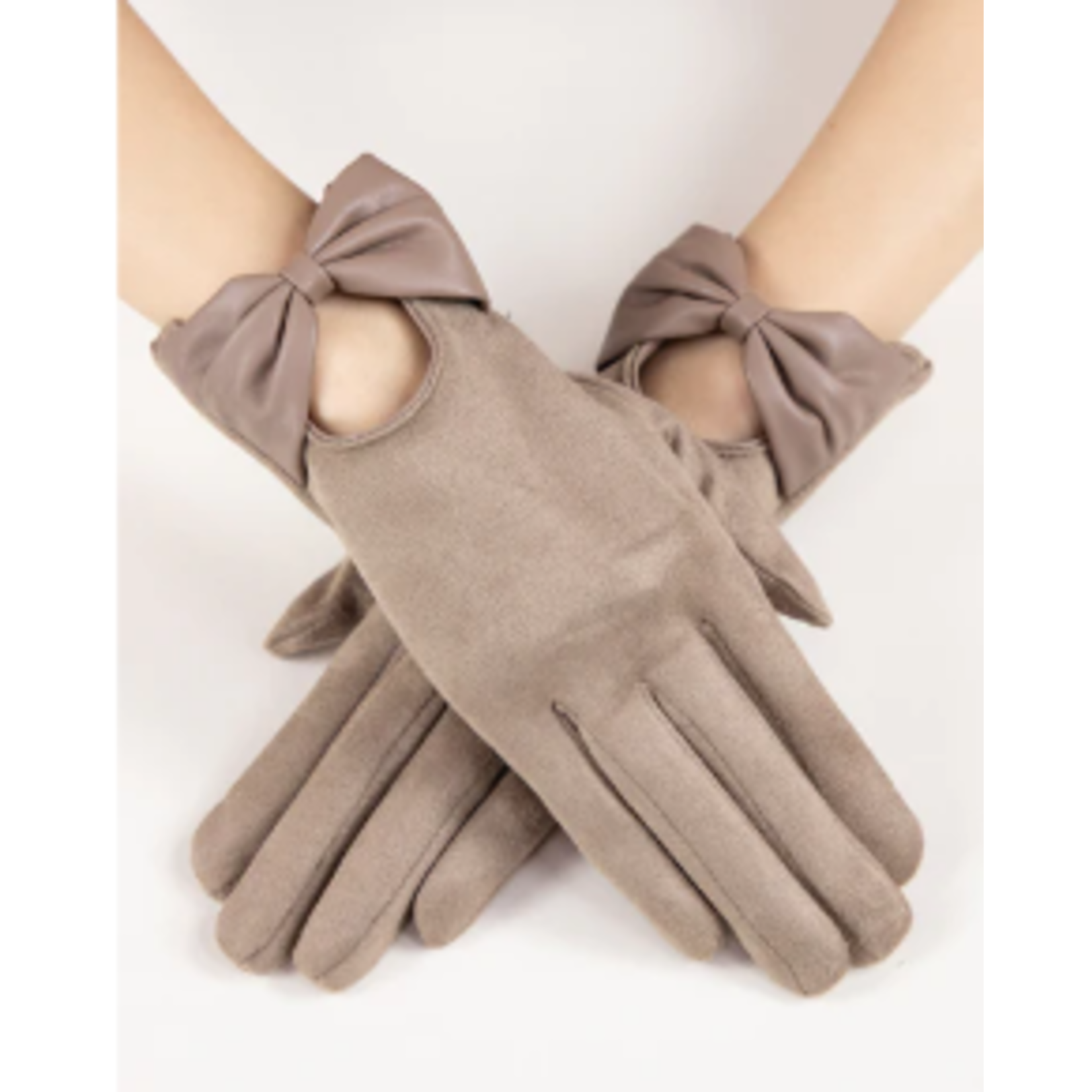 Bow Leatherette Glove Collection