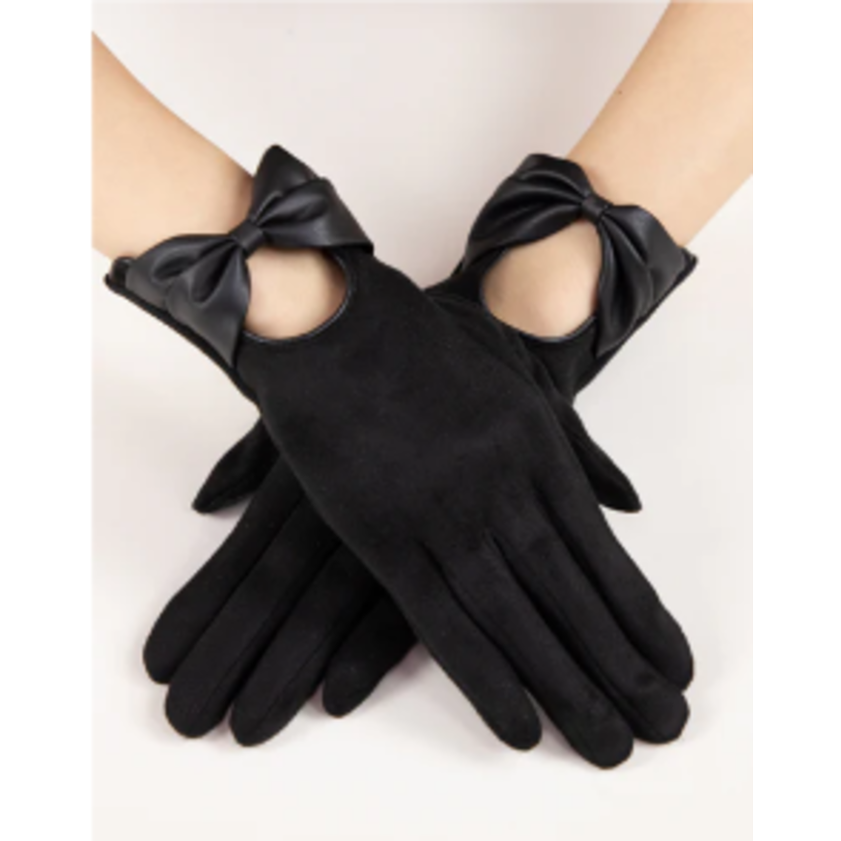 Bow Leatherette Glove Collection