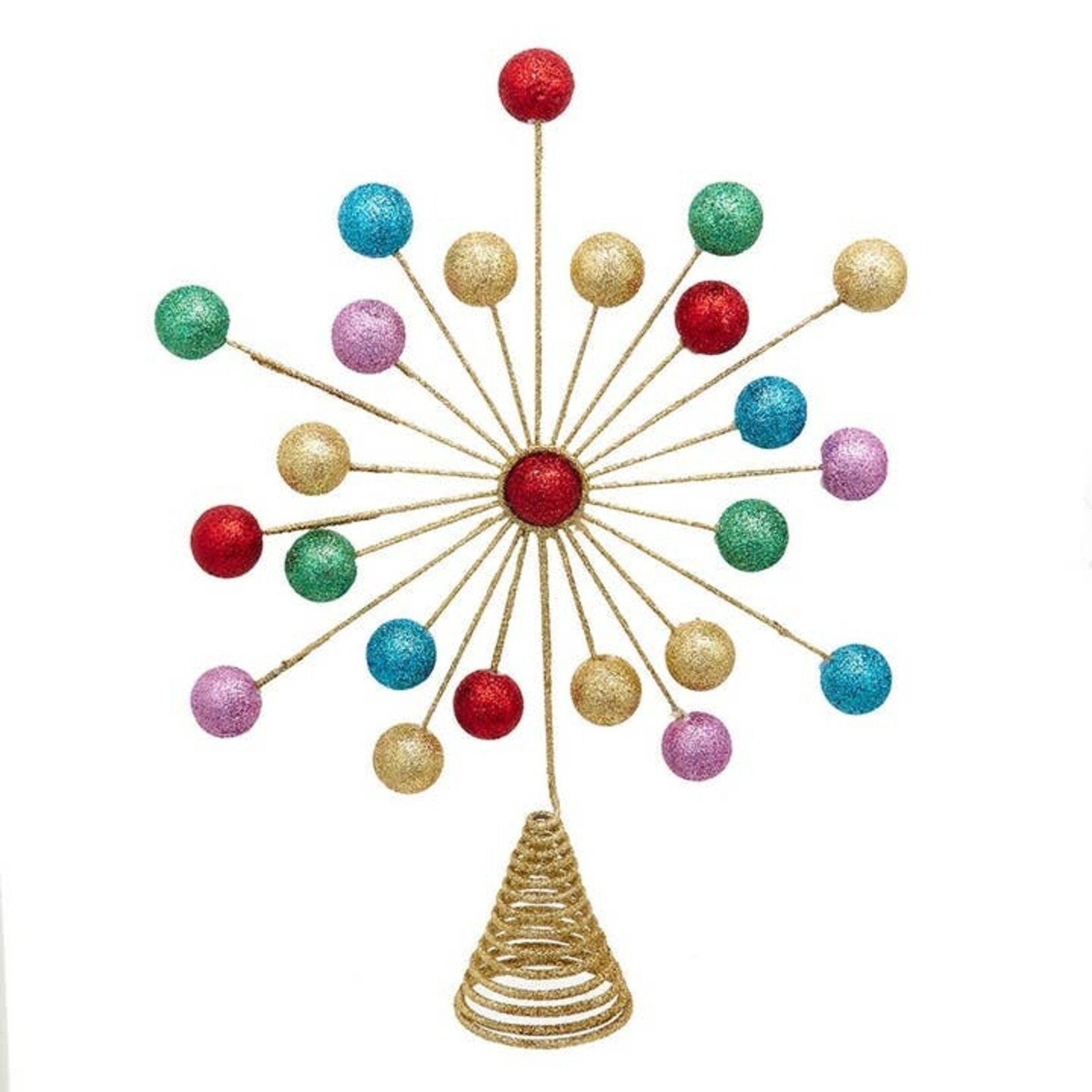 Kurt S Adler Multicolor Ball Treetop