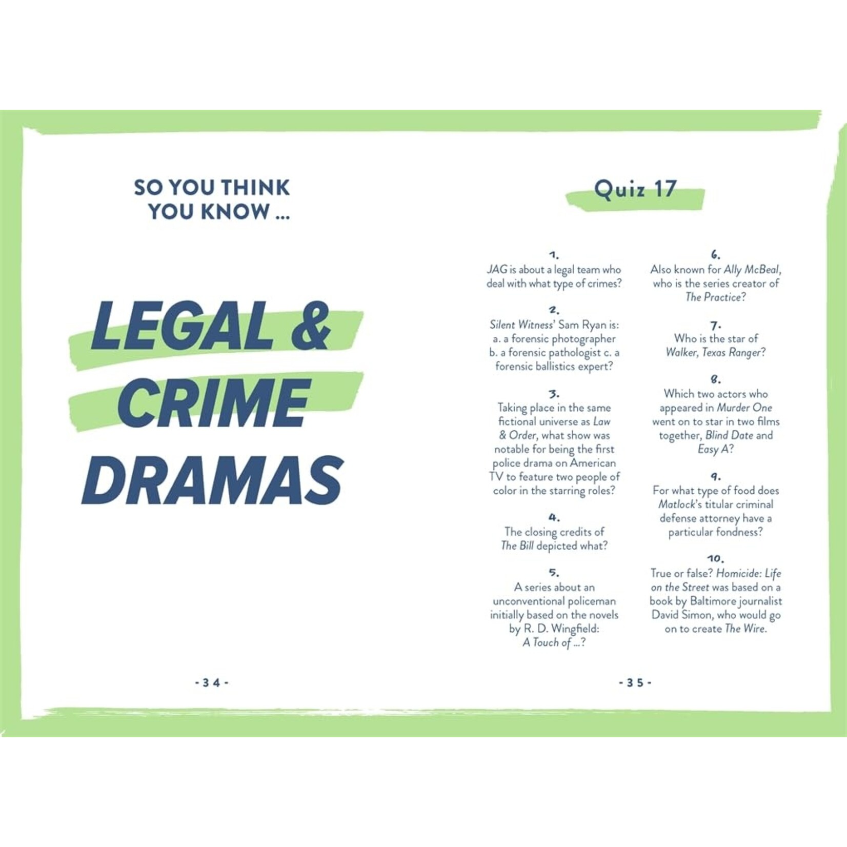 Penguin Random House The 90s TV Quizpedia: The Ultimate Book of Trivia