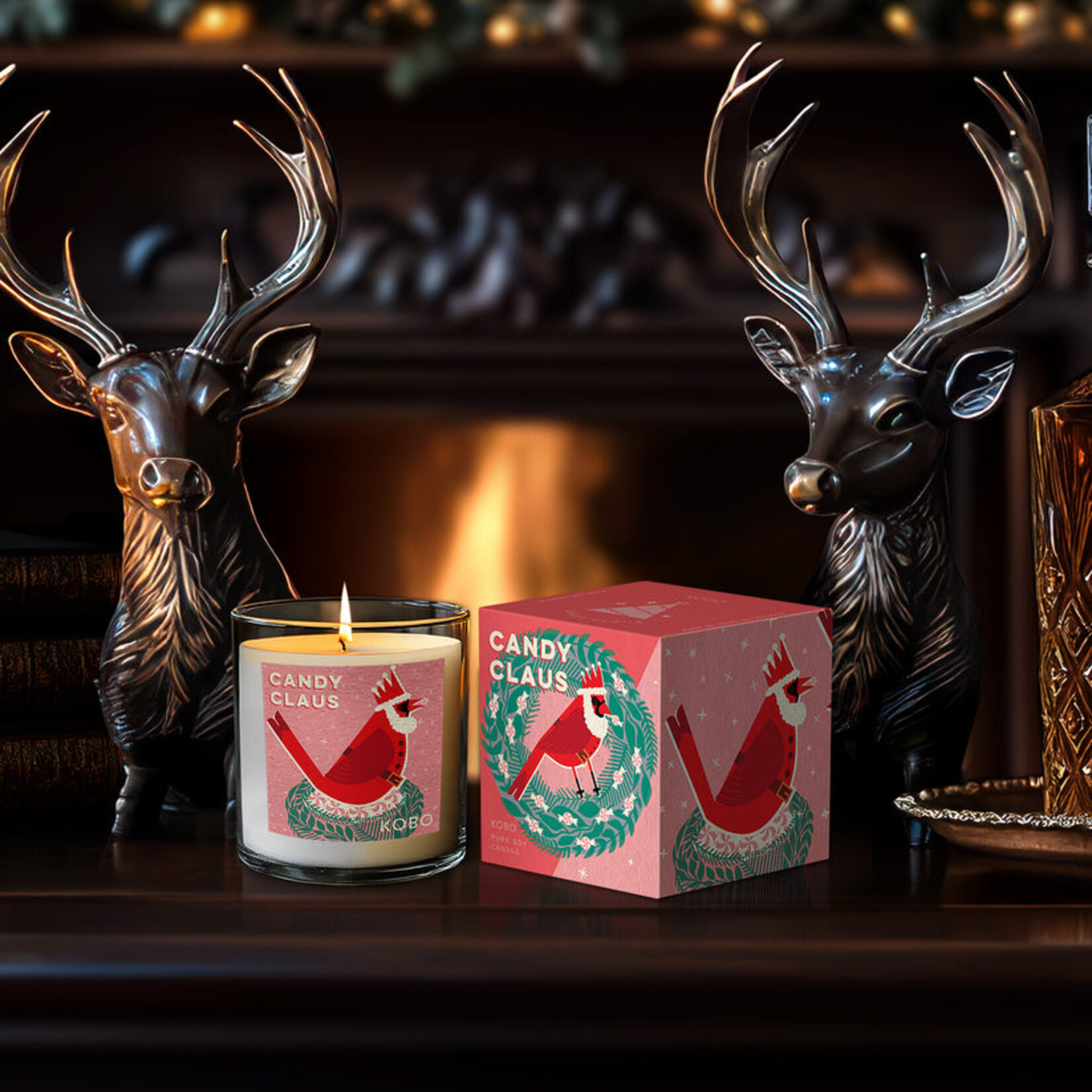 Candy Claus Kobo Candle