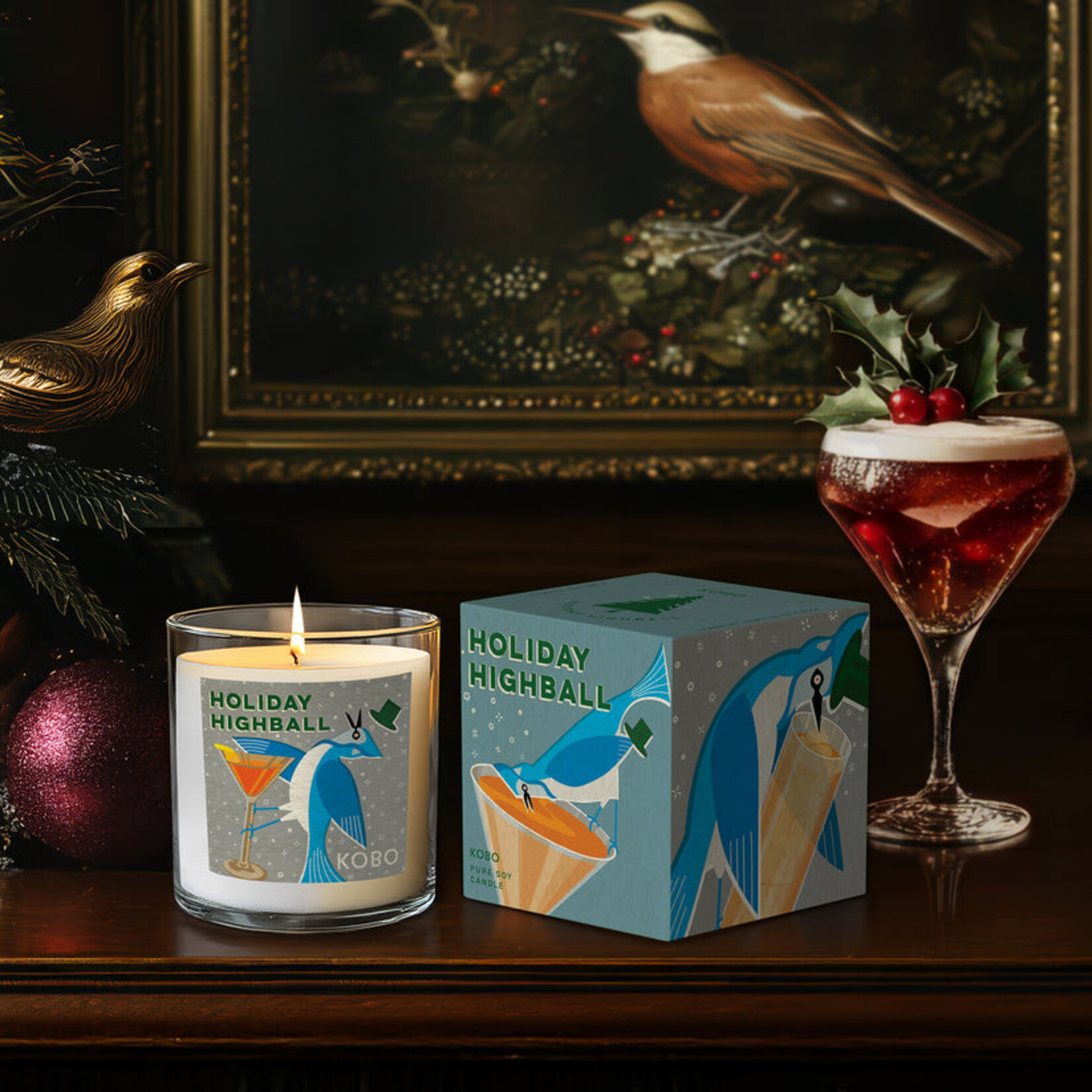 Holiday Highball Kobo Candle