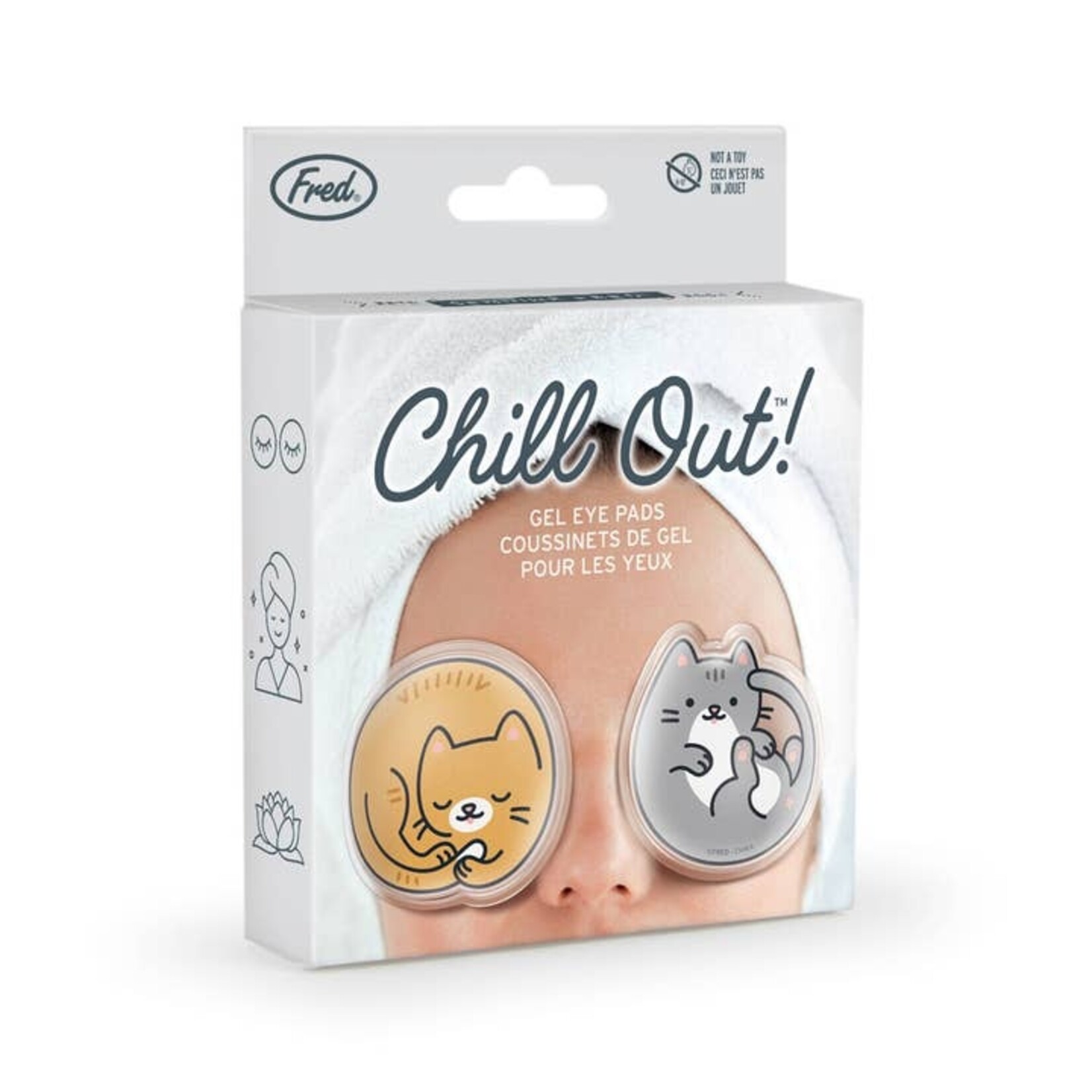 Fred & Friends Kittens Chill Out Gel Eye Pads
