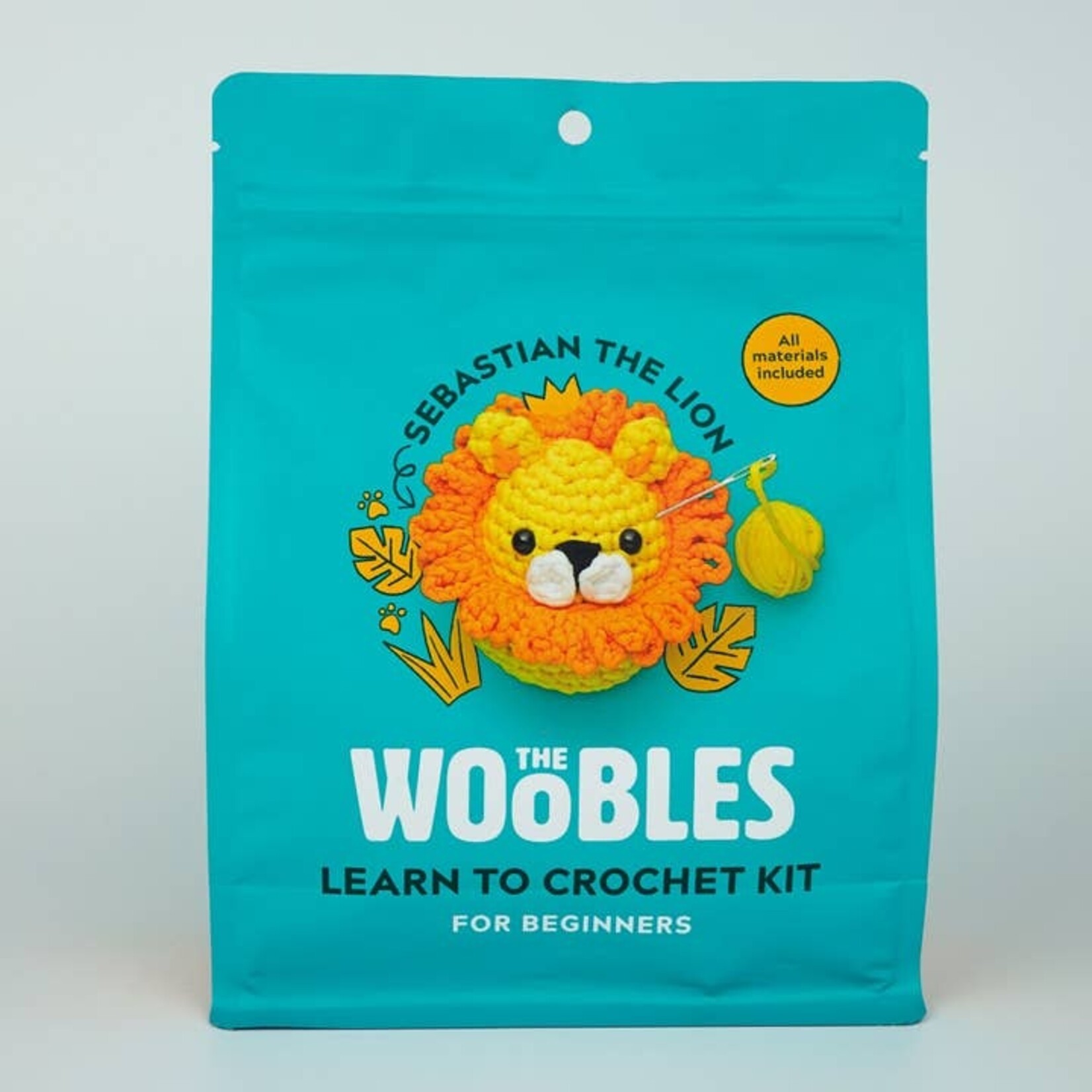 Woobles Sebastian The Lion Beginner Crochet Kit