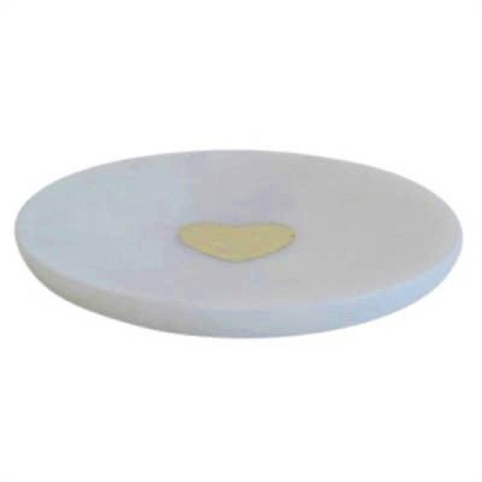Heart Inlaid Marble Tray