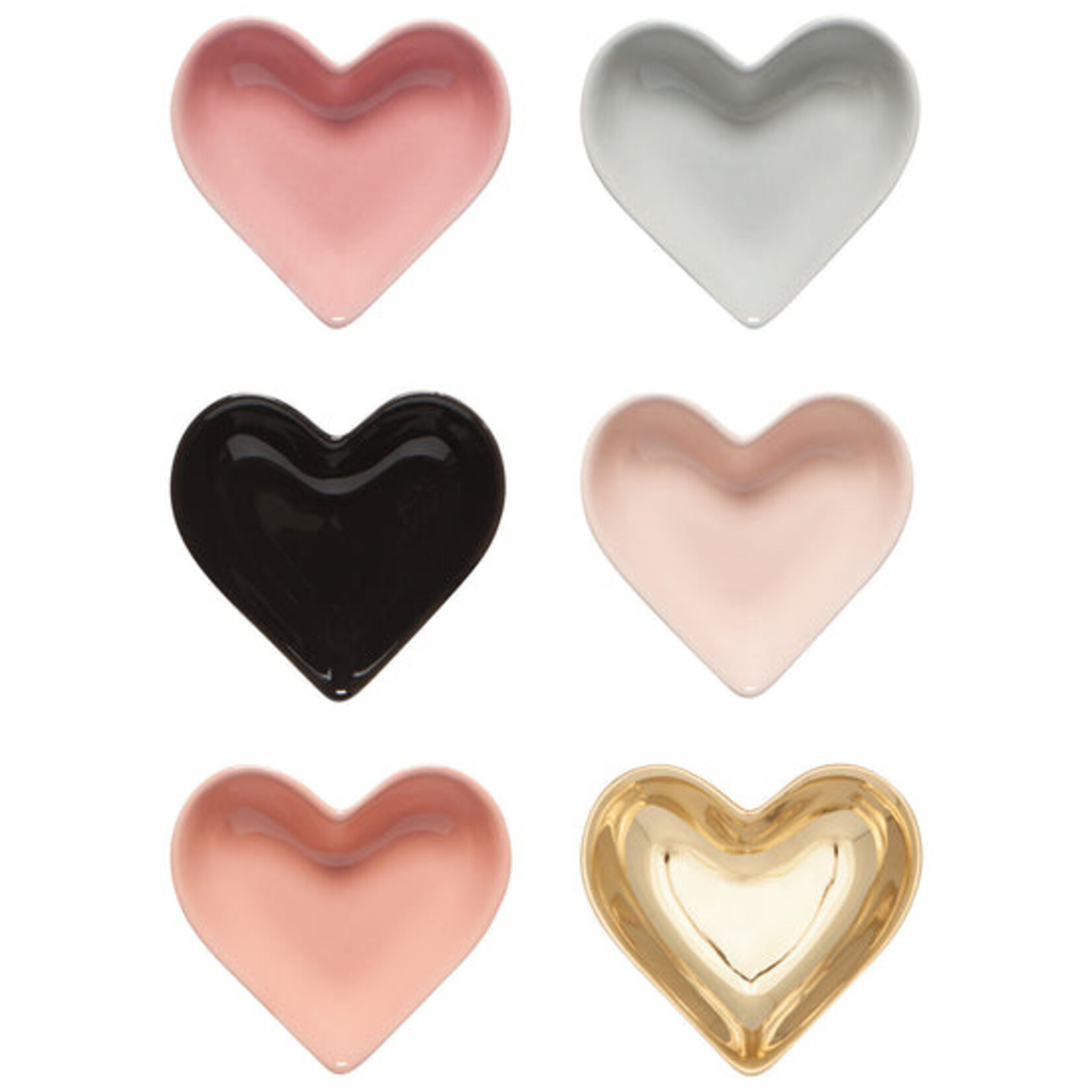 Heart Shaped Pinch Bowls Set