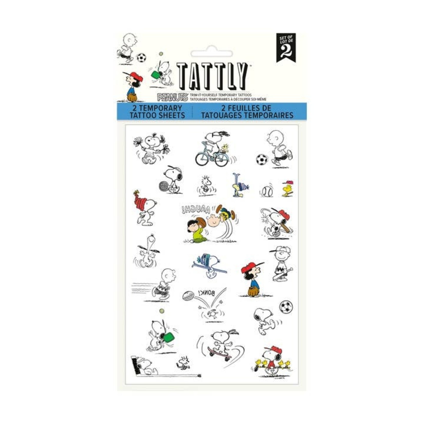 Tattly Peanuts Sports Tattly Sheet