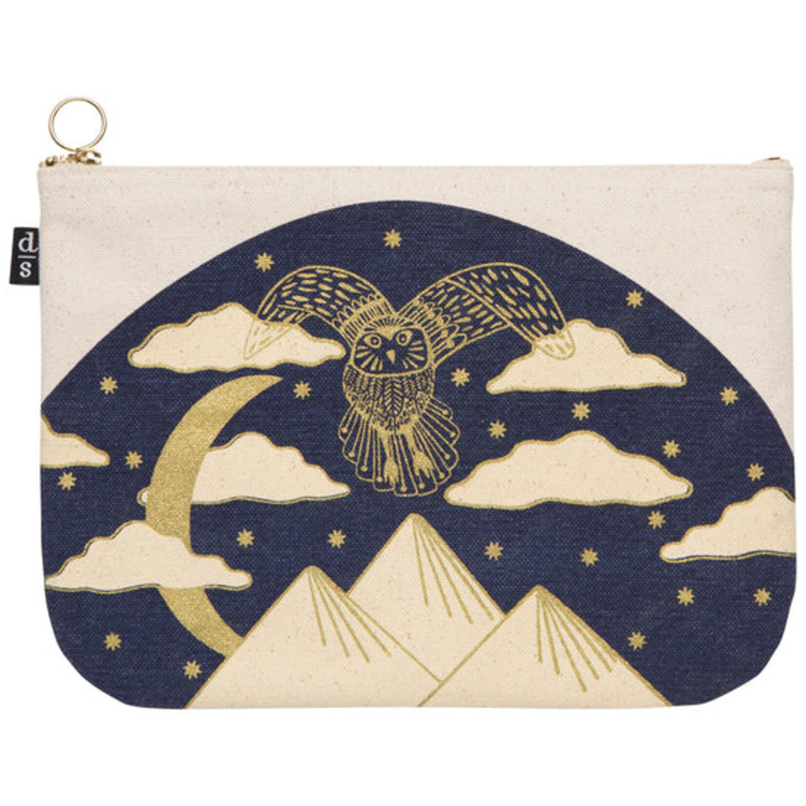 Large Zipper Pouch in Moonlit