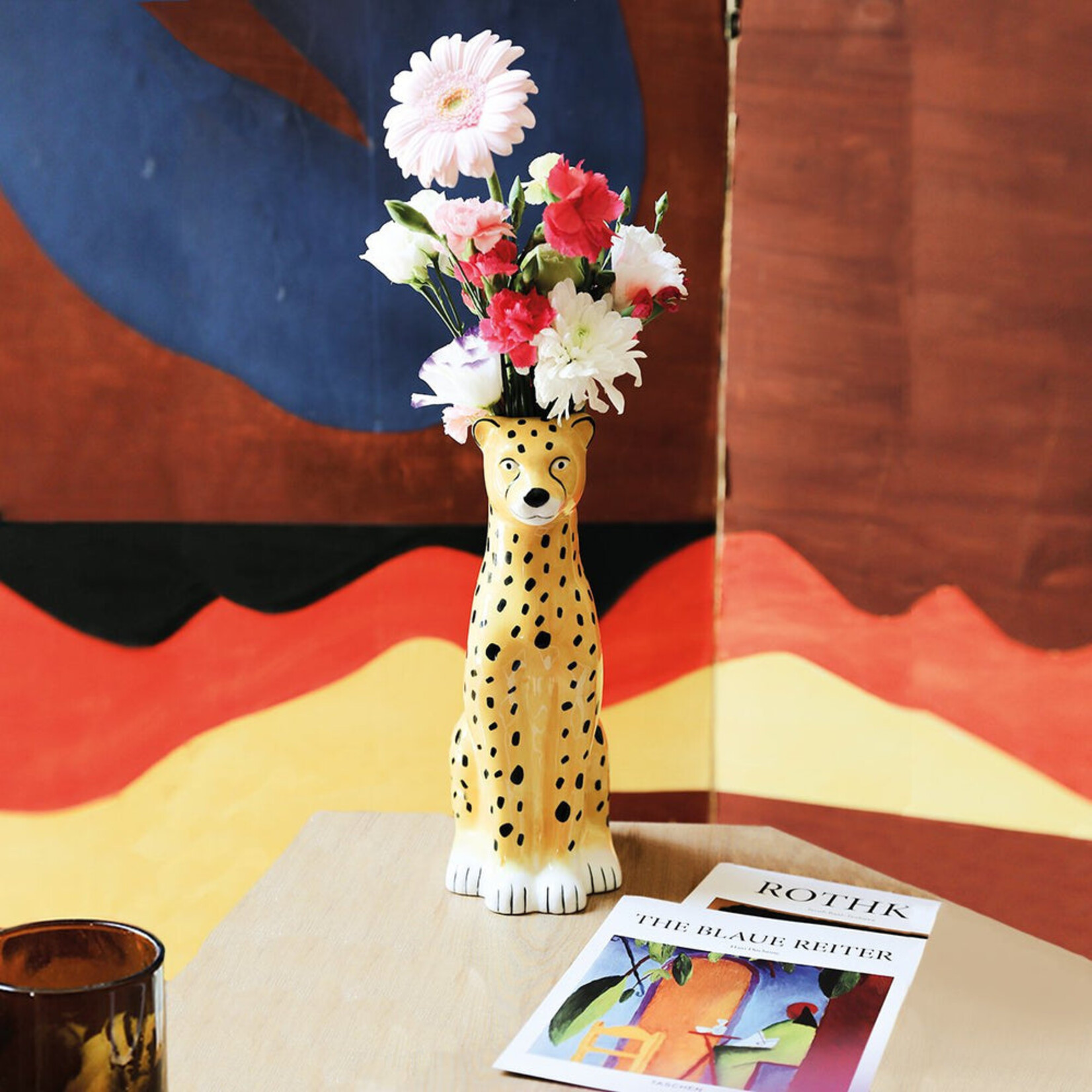 doiy Cheetah Vase