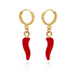 Cornicello Huggie Hoop Earrings