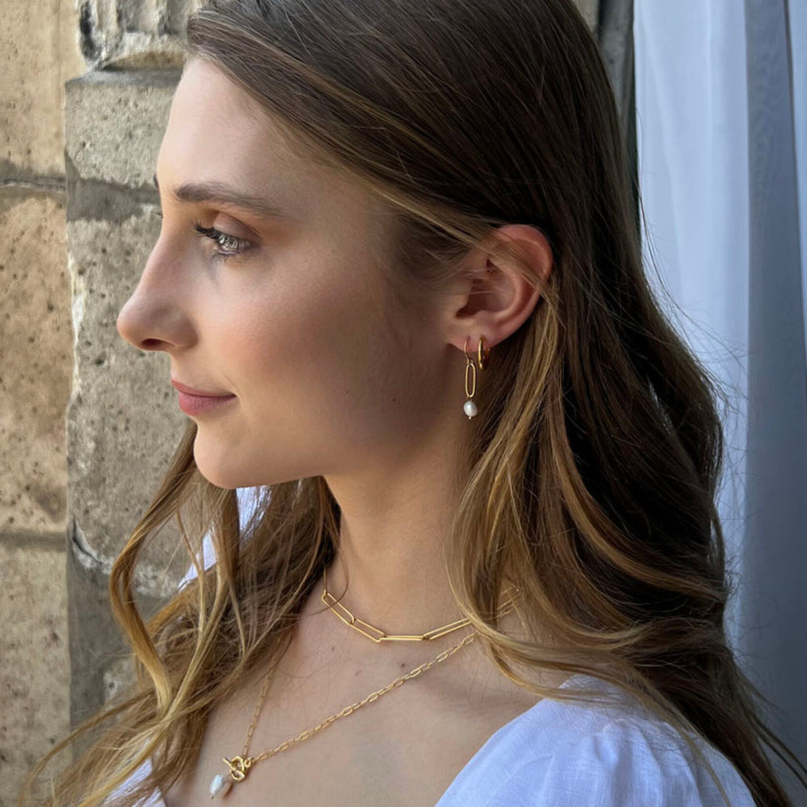 A Mano Sweet Baby Jane Pearl Drops Earrings