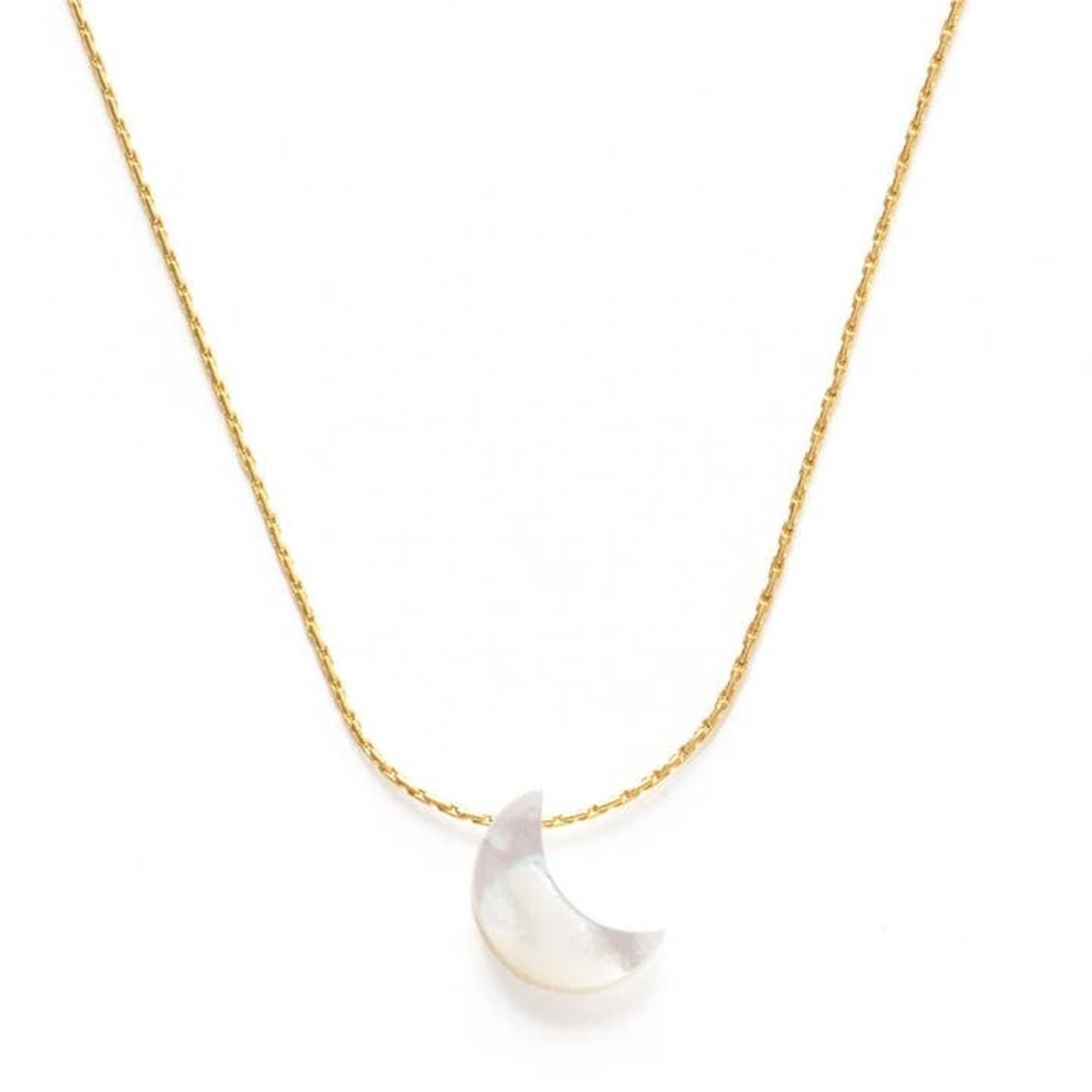 Mother of Pearl Moon Necklace