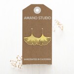 A Mano Ginkgo Leaf Earrings