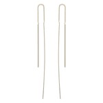 A Mano Needle and Thread Earrings in Silver