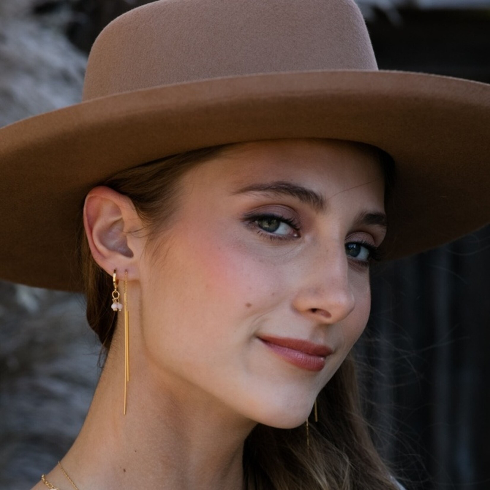 Needle and Thread Earrings in Silver
