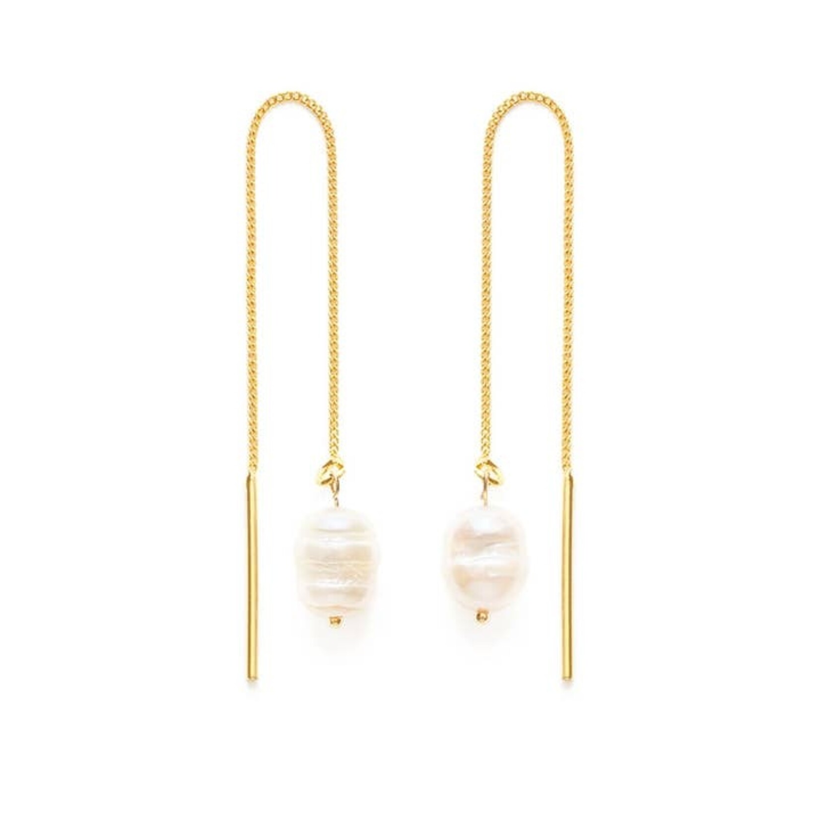 Pearl Threader Earrings