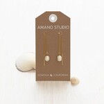 A Mano Pearl Threader Earrings
