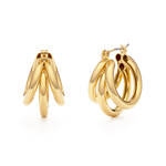 A Mano Vintage Triple Hoop Gold