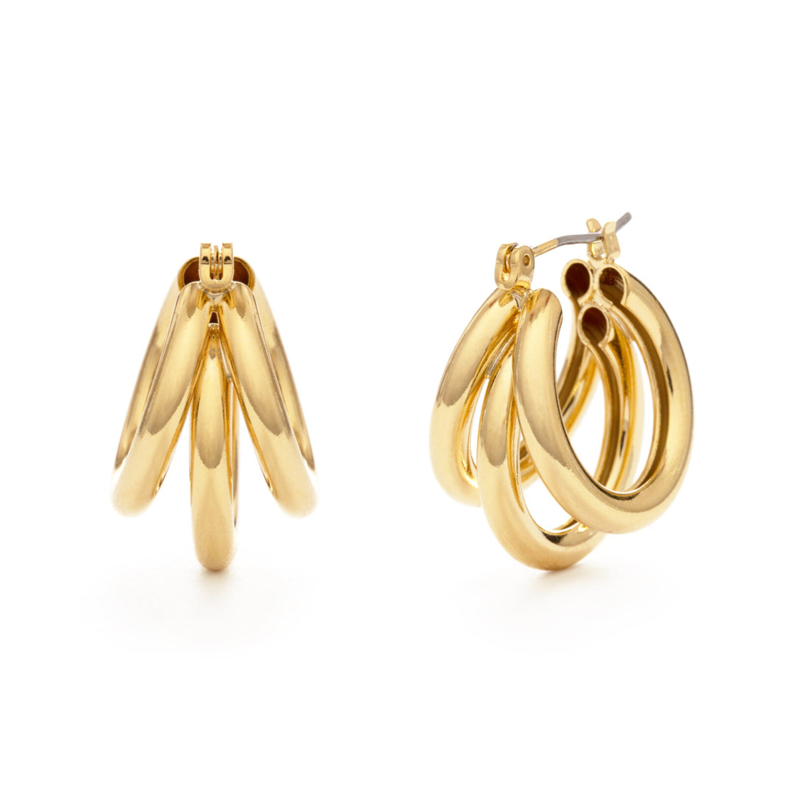 A Mano Vintage Triple Hoop Gold