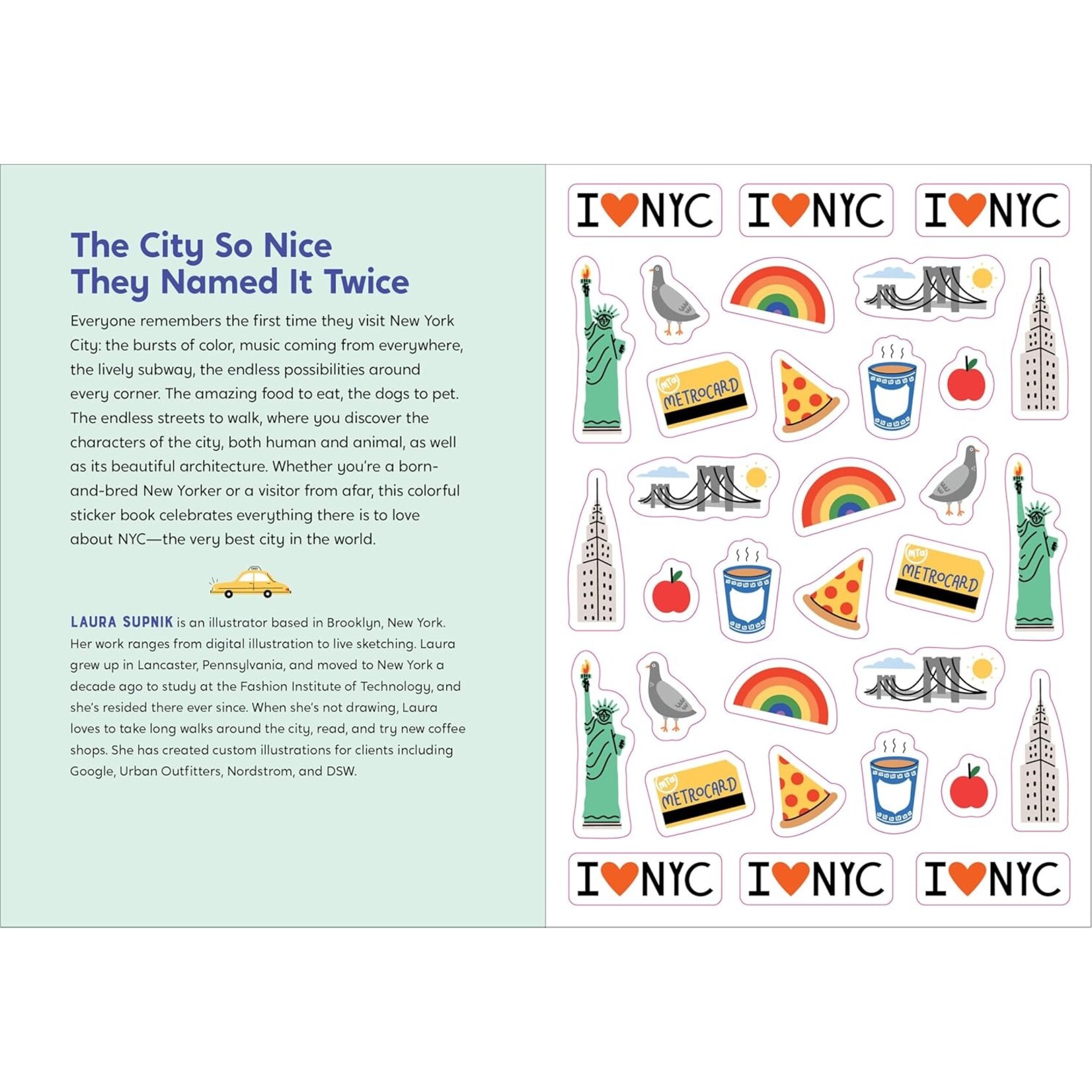 Hachette I Love New York Sticker Book