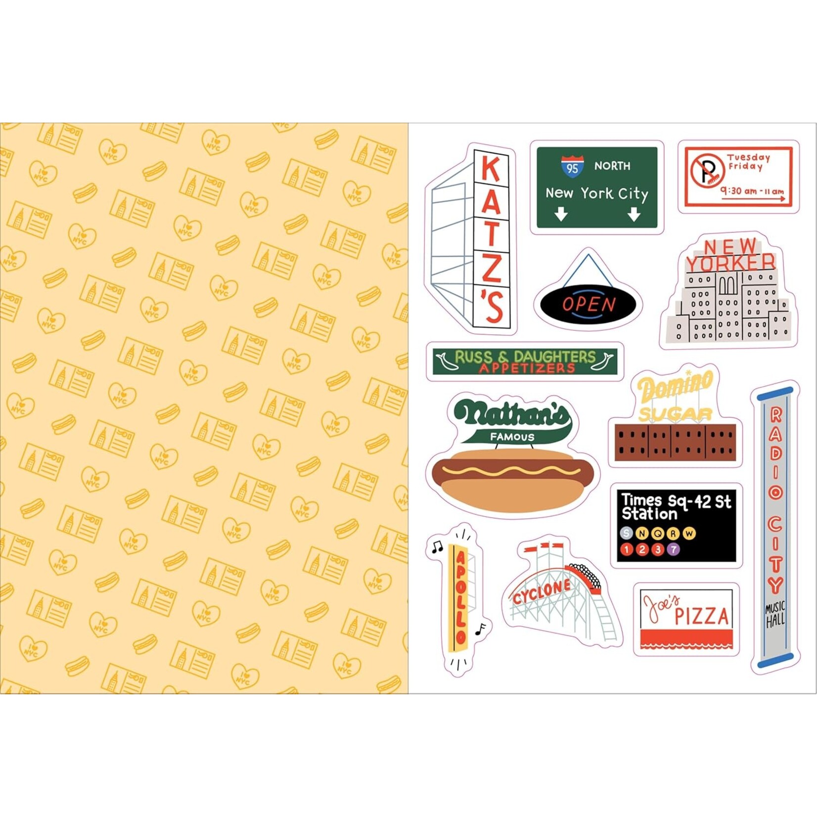 Hachette I Love New York Sticker Book